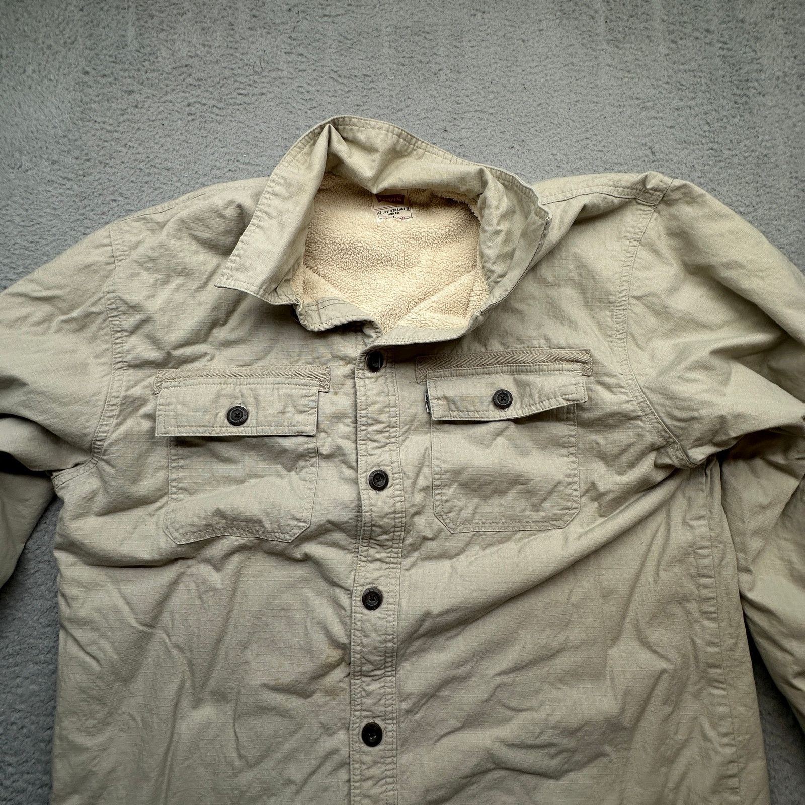 Levi's Levis Utility Field Jacket Shacket Sherpa Men Large 3LMLW108 Size US L / EU 52-54 / 3 - 8 Thumbnail