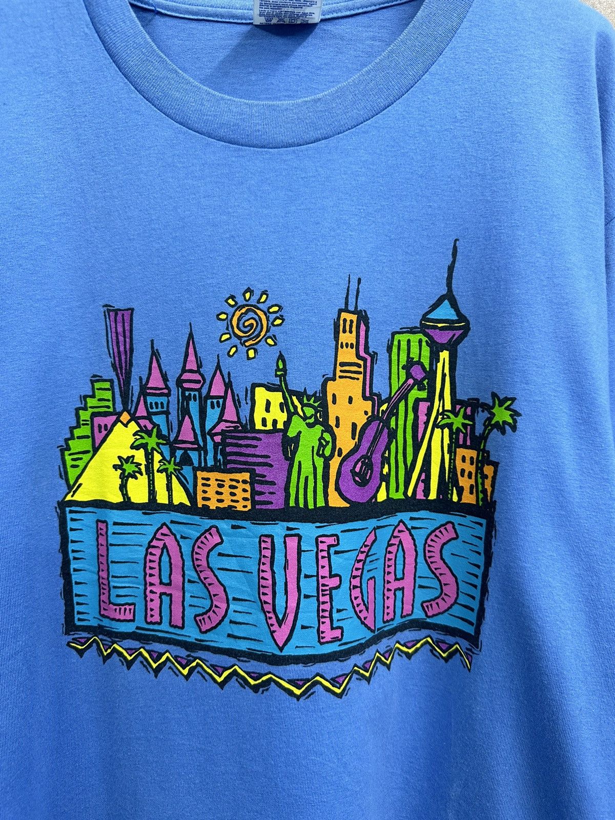 Hanes Vintage Hanes Las Vegas 90s Tshirt A250 Size US M / EU 48-50 / 2 - 2 Thumbnail