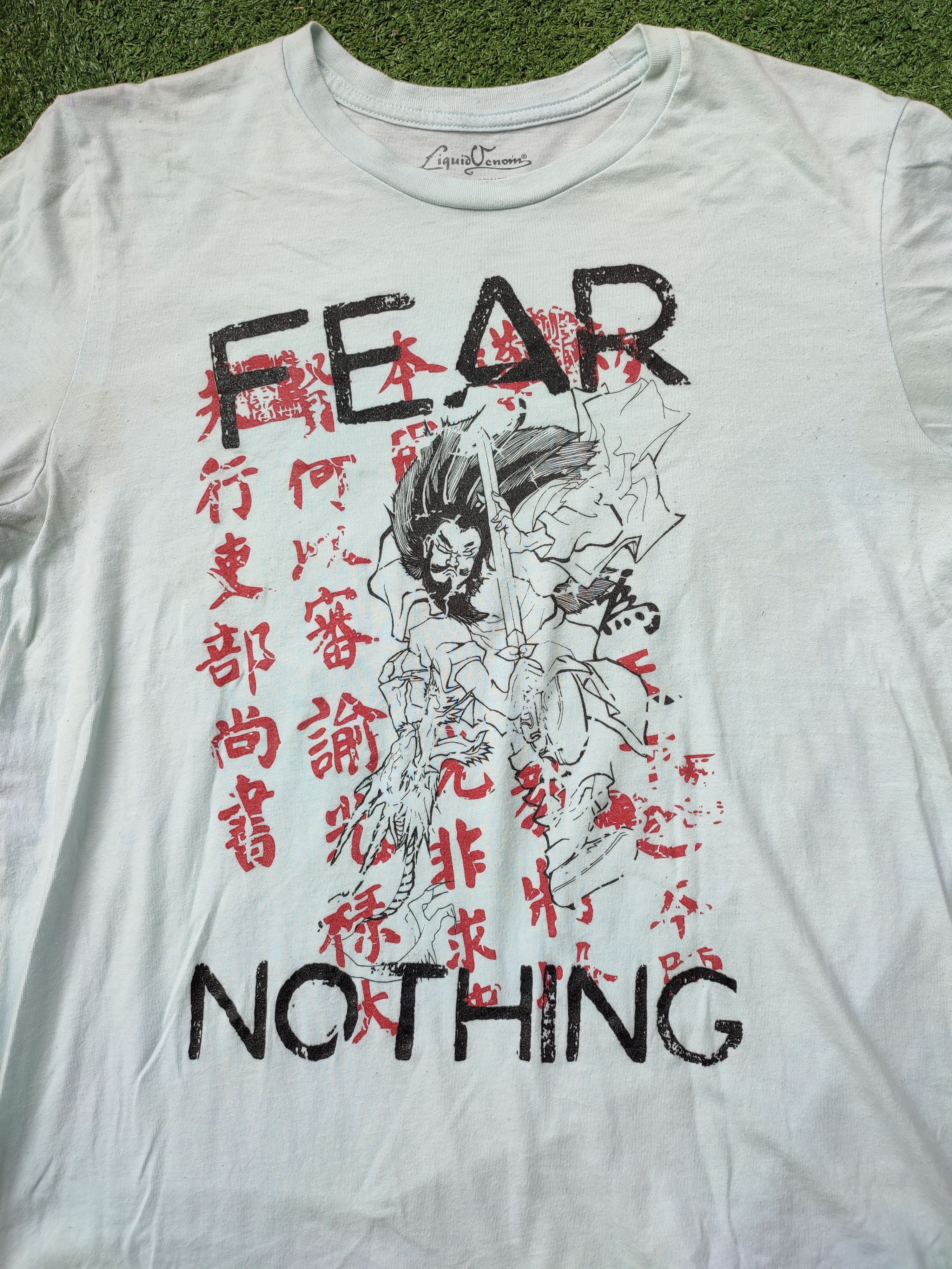 Japanese Brand × Vintage JAPANESE FIGHTER FEAR NOTHING VINTAGE TEE Size US M / EU 48-50 / 2 - 6 Thumbnail
