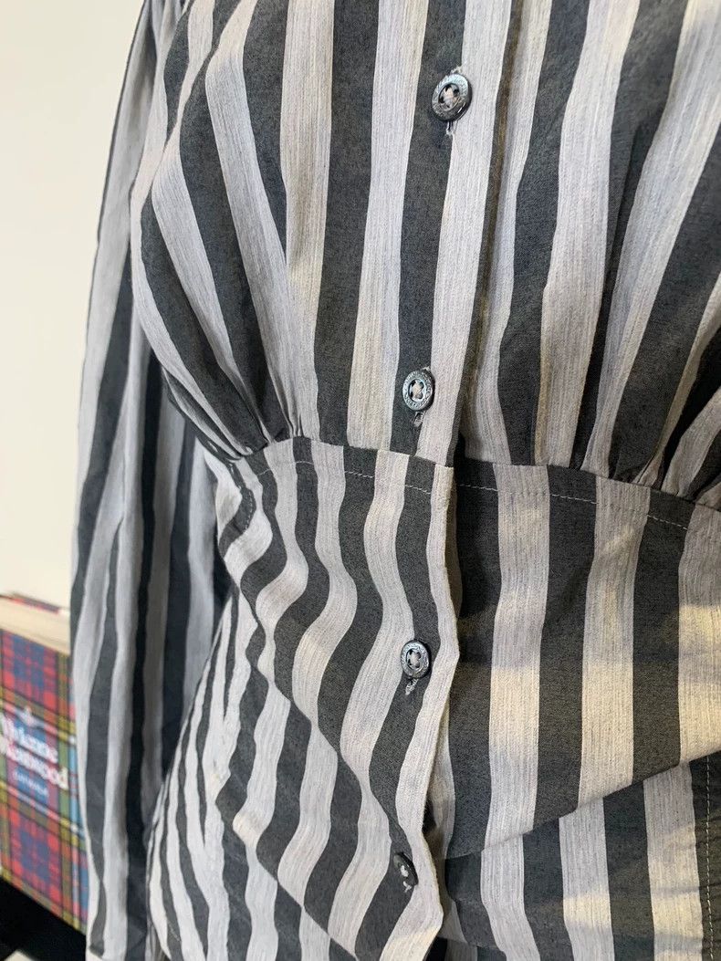 Vivienne Westwood Vivienne Westwood size38 Gray striped waist shirt Size XS / US 0-2 / IT 36-38 - 7 Thumbnail