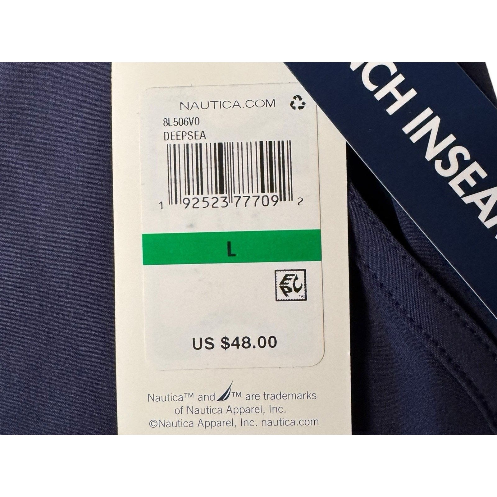 Nautica Nautica NEW Board Shorts Navy Blue Swim 3” inseam Pockets Size ONE SIZE - 7 Thumbnail