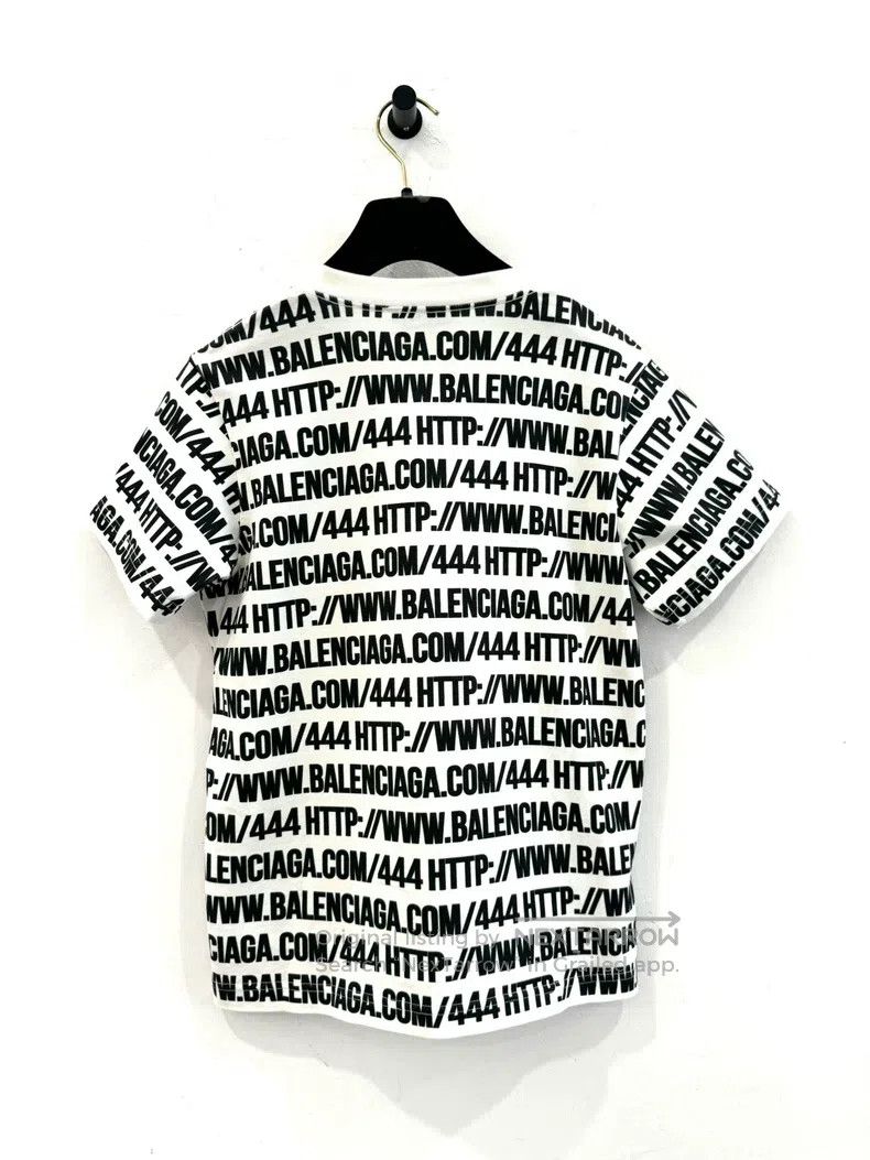 Balenciaga Balenciaga Black and White Letter Printed Logo Women's Sho Size M / US 6-8 / IT 42-44 - 3 Thumbnail