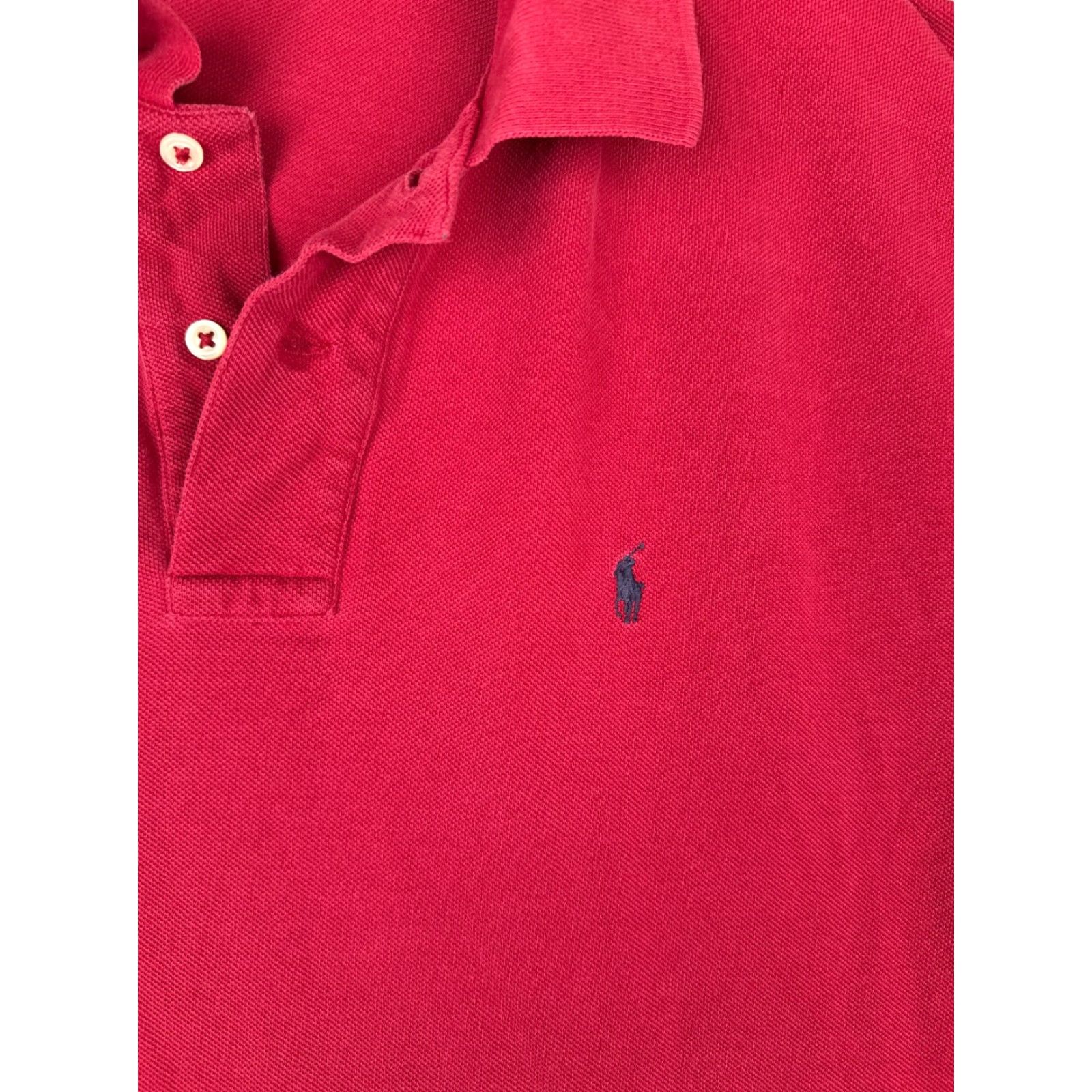Ralph Lauren VINTAGE Ralph Lauren Polo Shirt Men XL Red Short Sleeve 100% Cotton Logo Embroidered Slim Fit Casual Sports Polo Size US XL / EU 56 / 4 - 6 Thumbnail