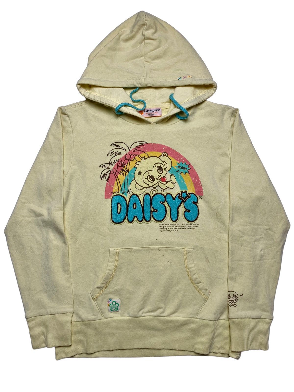 Japanese Brand 2000s Daisy Lovers - Puff Sherpa Patch Hoodie Size M / US 6-8 / IT 42-44 - 1 Thumbnail