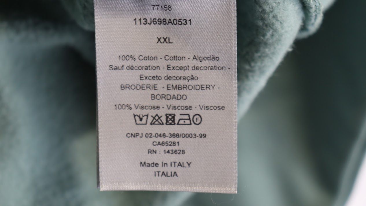 Dior o1rshd1 CD Hoodie in Light Green Size US XXL / EU 58 / 5 - 8 Thumbnail