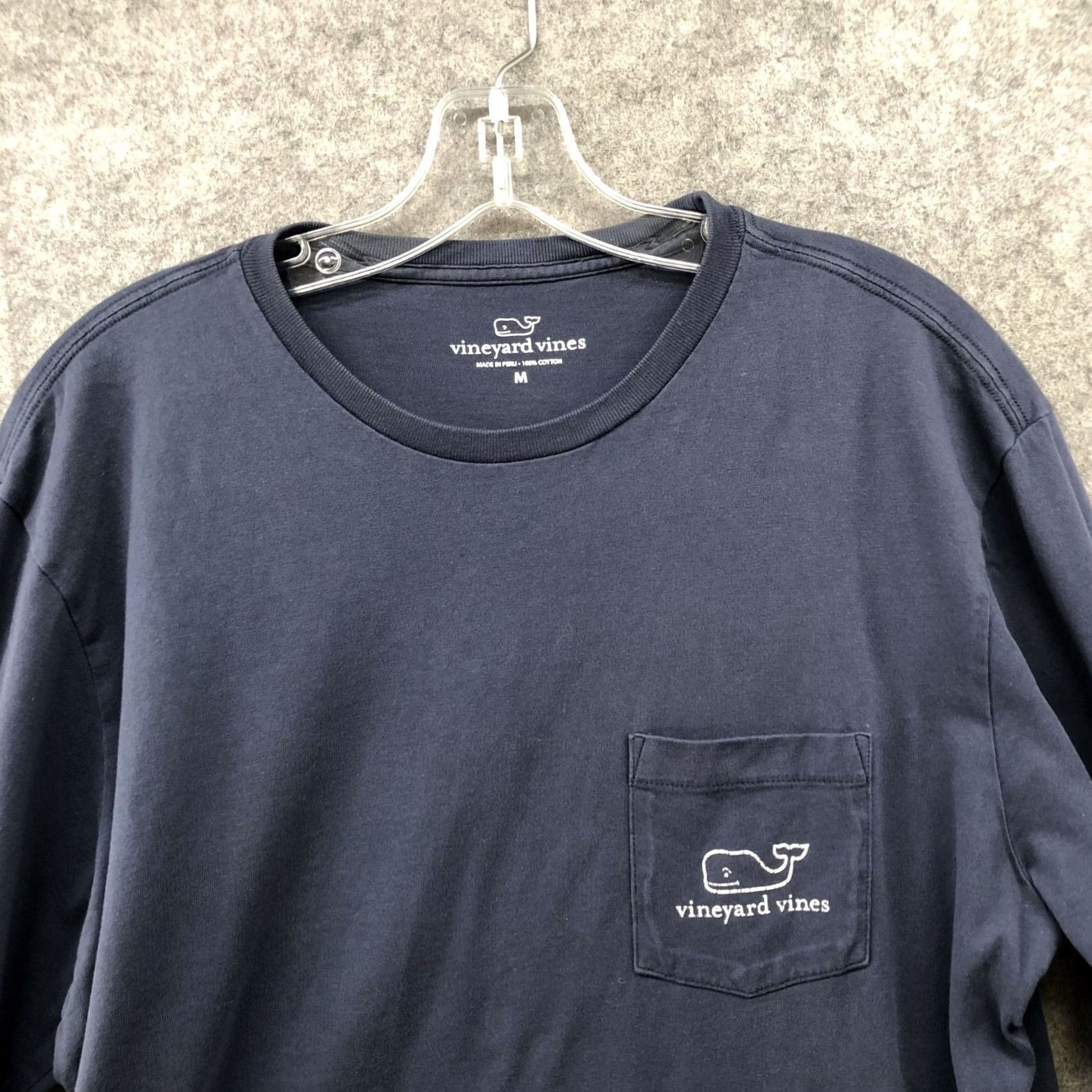 Vineyard Vines Vineyard Vines Long Sleeve T Shirt Mens M Whale Pocket Tee Crewneck Navy Blue Size US M / EU 48-50 / 2 - 3 Thumbnail