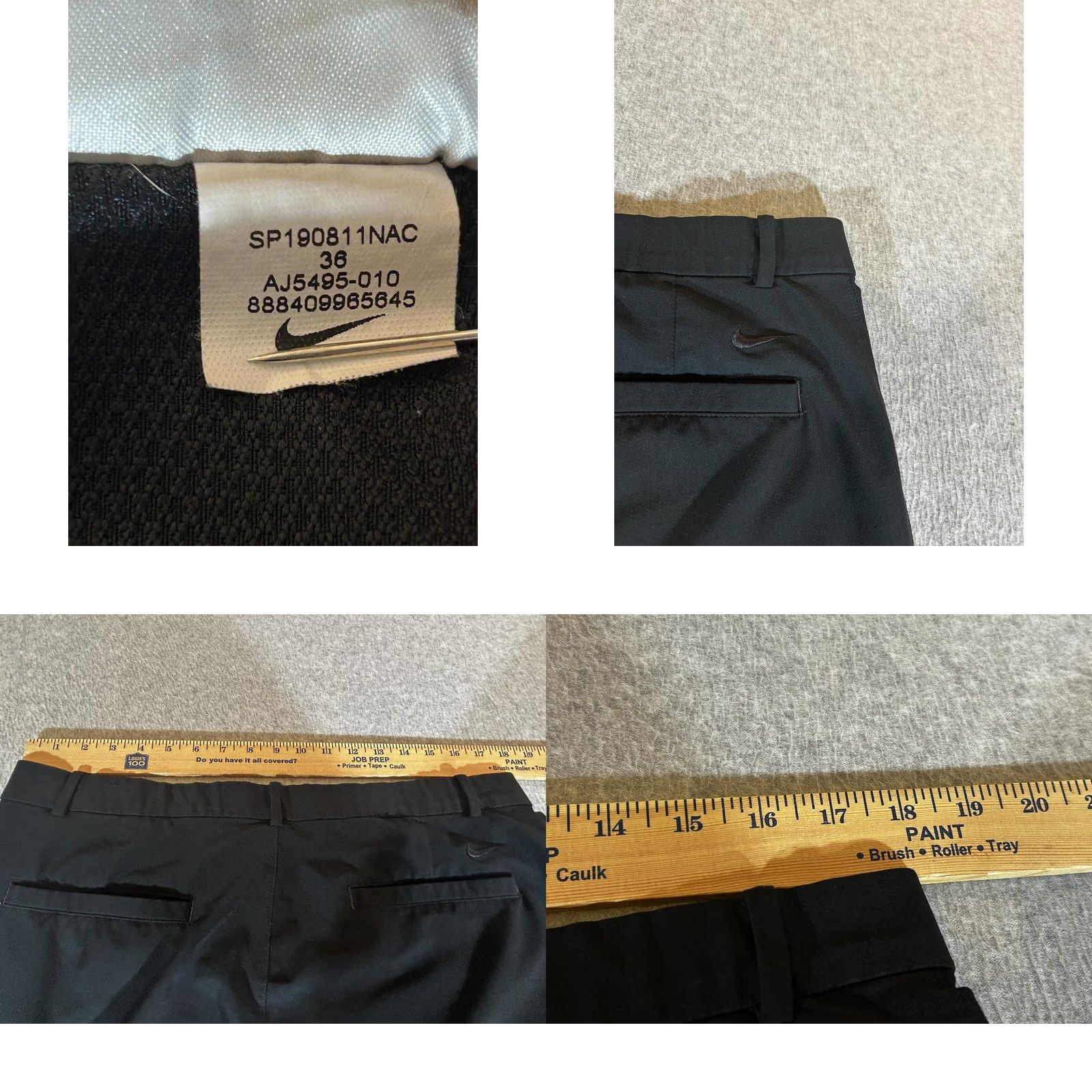Nike Nike Golf Shorts Mens 36 Black Flex Dri Fit Chino Stretch Performance Casual Size US 36 / EU 52 - 8 Thumbnail