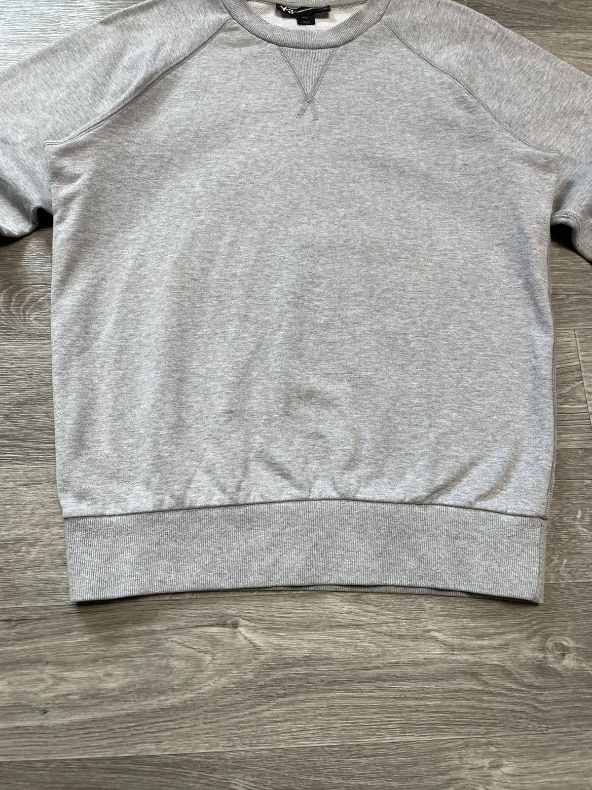 Yohji Yamamoto Yohji Yamamoto x Adidas Y-3 Big Logo Gray Sweatshirt Size US M / EU 48-50 / 2 - 4 Thumbnail