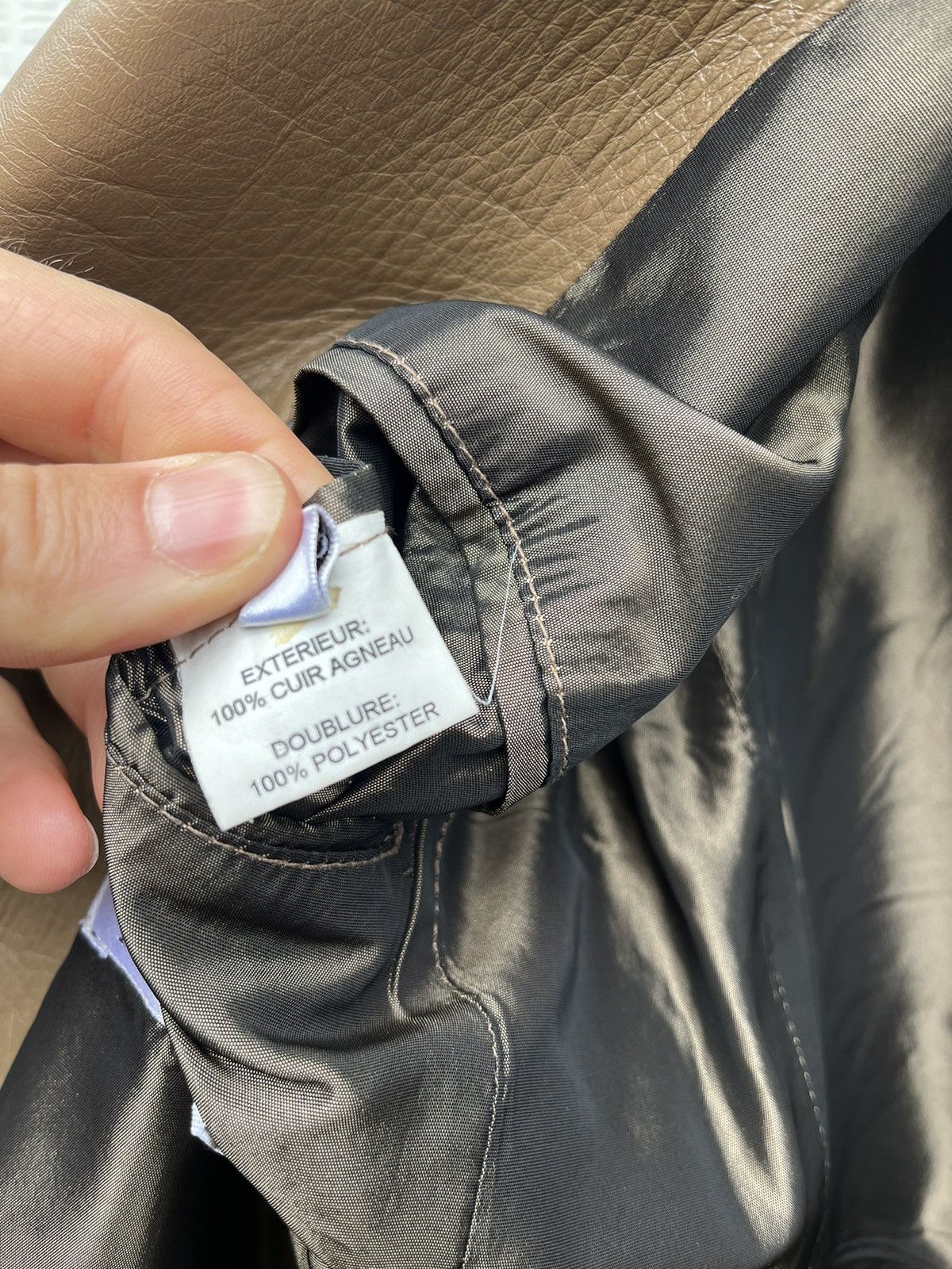 Hedi Slimane YSL Rive Gauche Hedi Slimane Leather Blazer Size US M / EU 48-50 / 2 - 9 Thumbnail