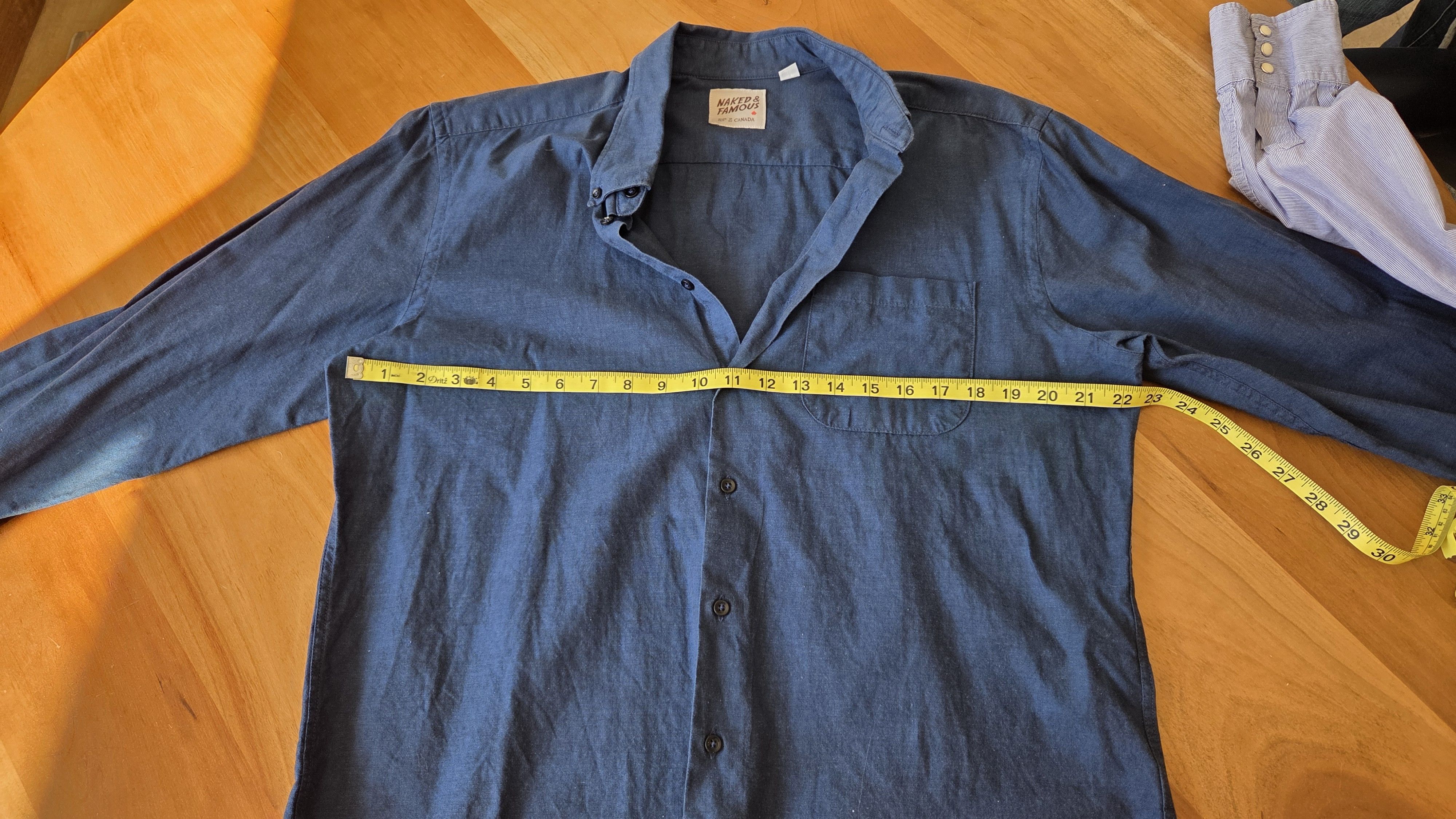 Naked & Famous Naked & Famous Blue Button Down in XL Size US XL / EU 56 / 4 - 1 Thumbnail