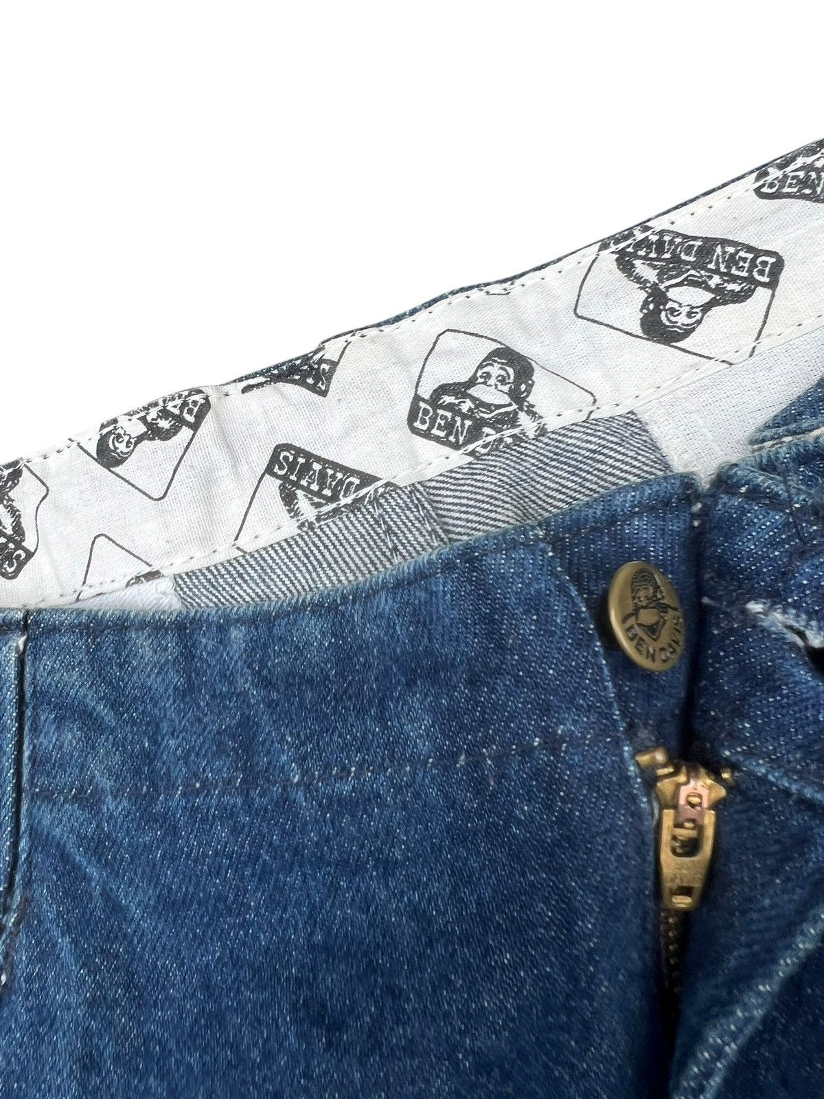 Ben Davis Vintage 90s Ben Davis Heavy Denim Gorilla Cut Baggy Jeans Size US 35 - 5 Thumbnail