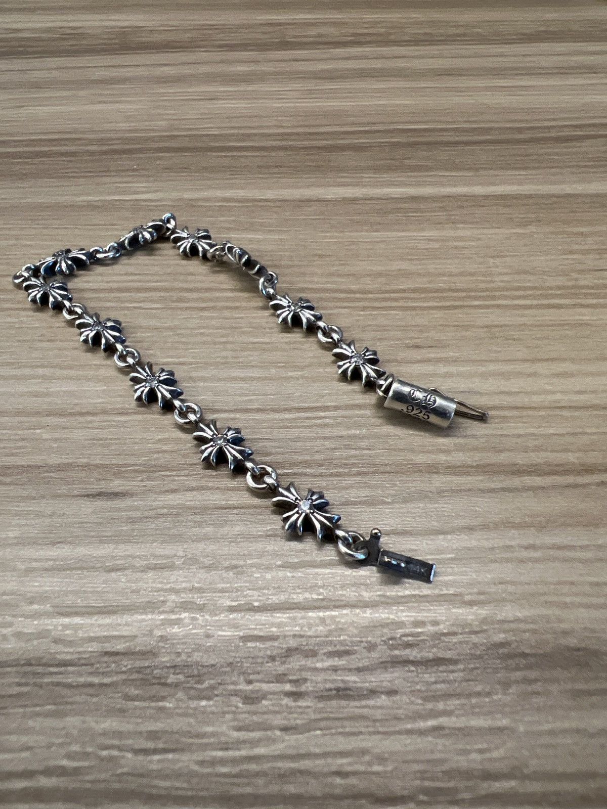 Chrome Hearts Chrome Hearts Tiny E Diamond Bracelet 11 Link Chrome Hearts Chrome Hearts Tiny E Diamond Bracelet 11 Link