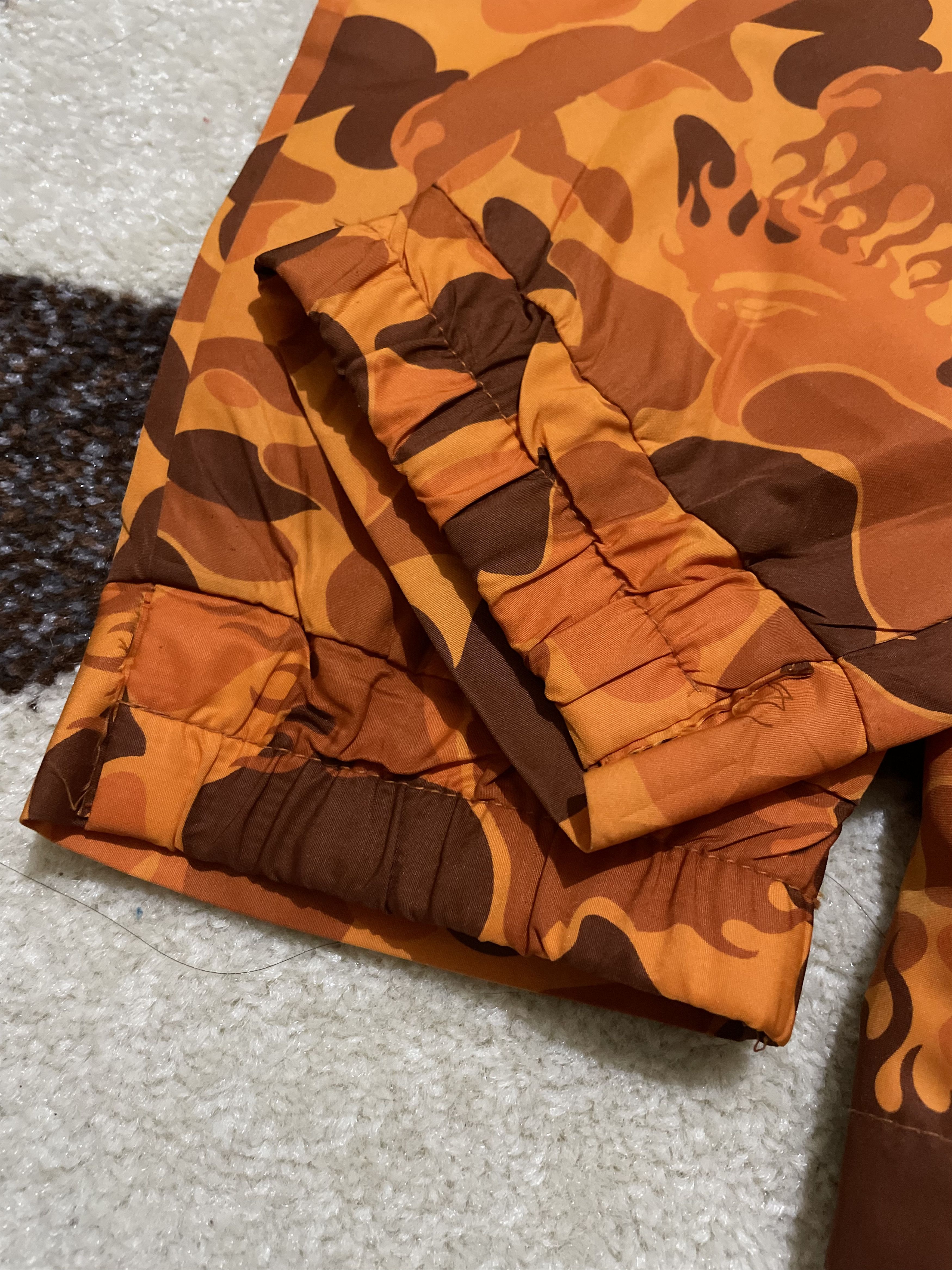 OG Bape Fire Camo Snowboard Jacket