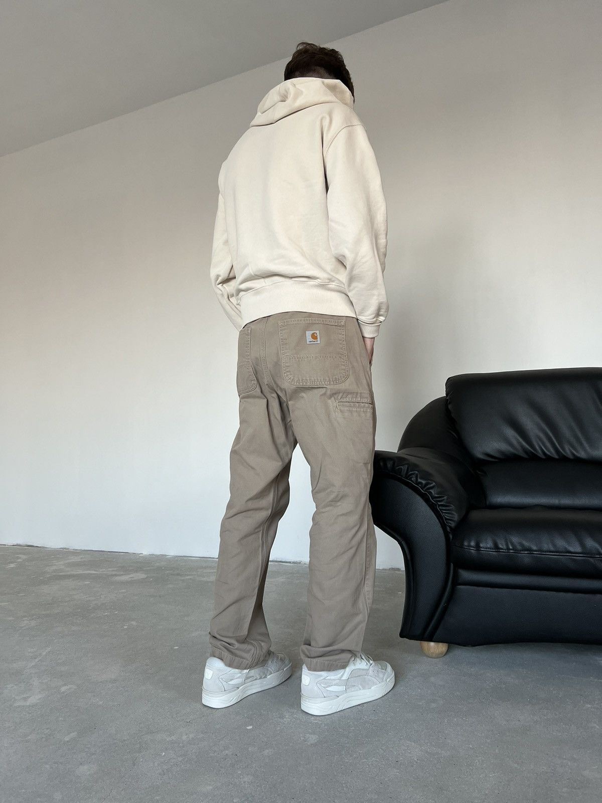 image of Vintage Carhartt Denim Jeans in Beige, Men's (Size 32)