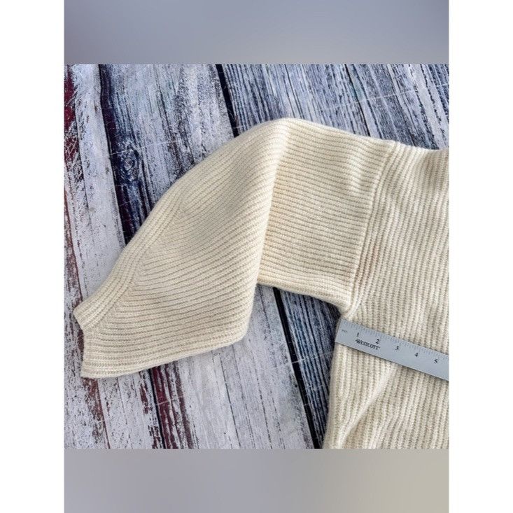 Urban Outfitters Urban Outfitters Cream Ribbed Cropped Knit Balloon Sleeve Sw Size M / US 6-8 / IT 42-44 - 5 Thumbnail