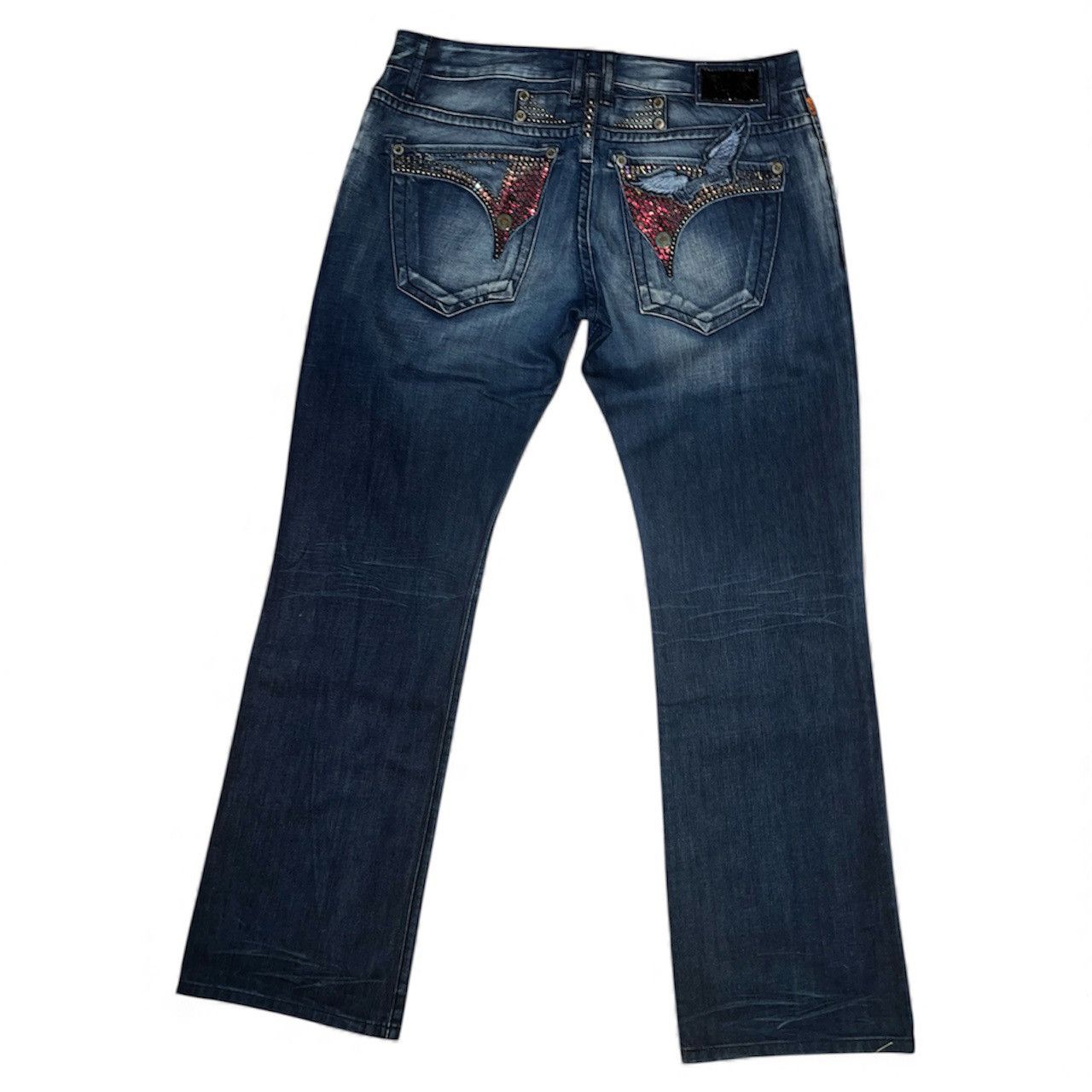 Bootcut Robins Jean with Multicolor crystals