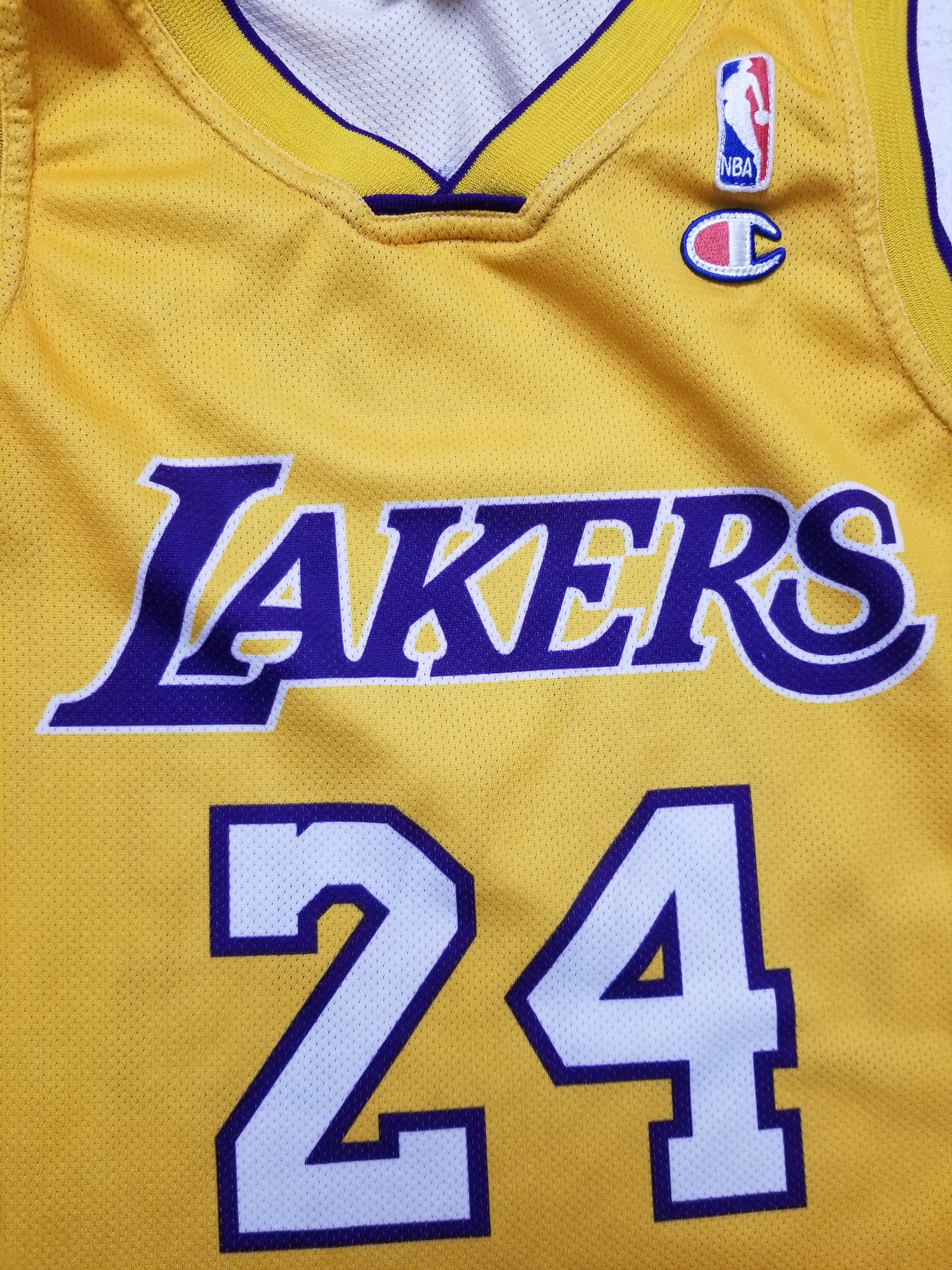 Champion KOBE BRYANT #24 LOS ANGELES LAKERS BASKETBALL NBA JERSEY Size US S / EU 44-46 / 1 - 5 Thumbnail
