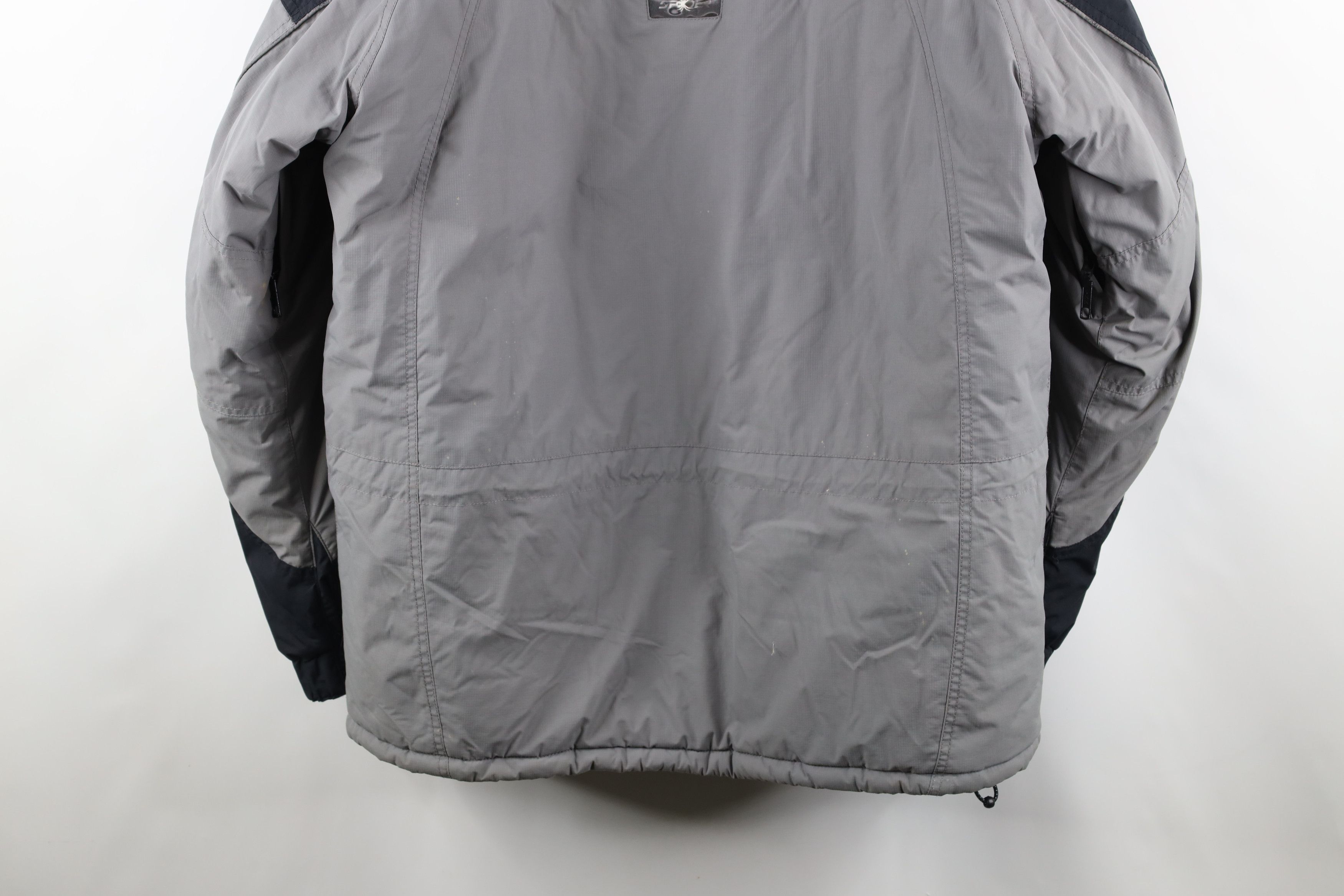 Spyder × Vintage Vintage Spyder Hooded Skiing Snowboard Puffer Jacket Gray Size US L / EU 52-54 / 3 - 21 Thumbnail