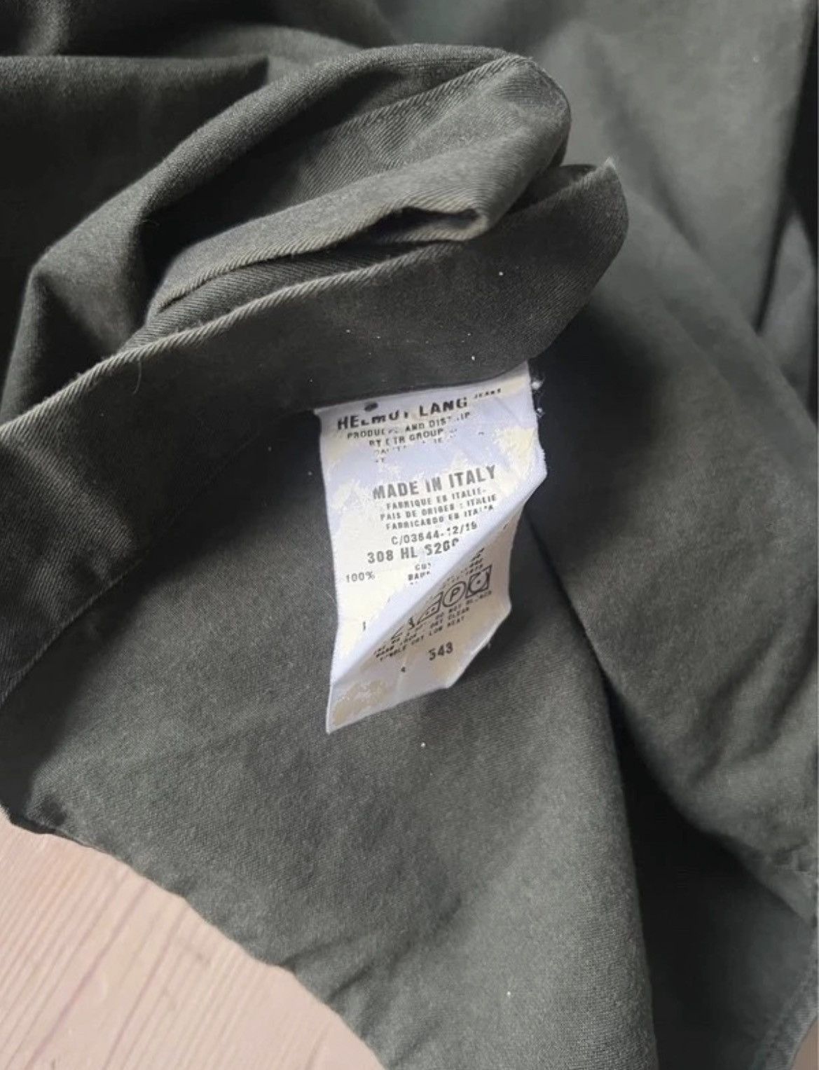 Helmut Lang Helmut Lang 90s button-up shirt deep green archive Size US M / EU 48-50 / 2 - 7 Thumbnail
