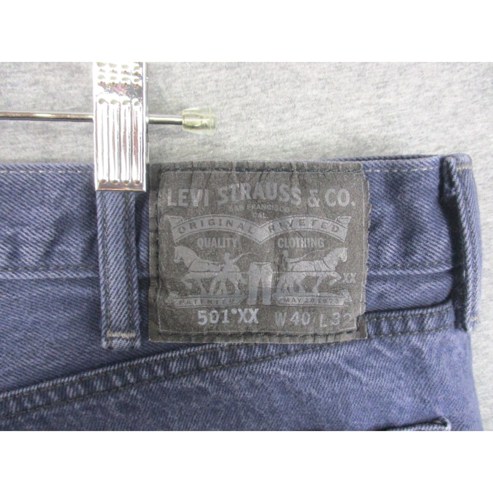 Levi's Levi's 501XX Jeans 36x30 Indigo Straight Relaxed Button Fly Denim | 501 Series American Mens Jeans Size US 36 / EU 52 - 7 Thumbnail