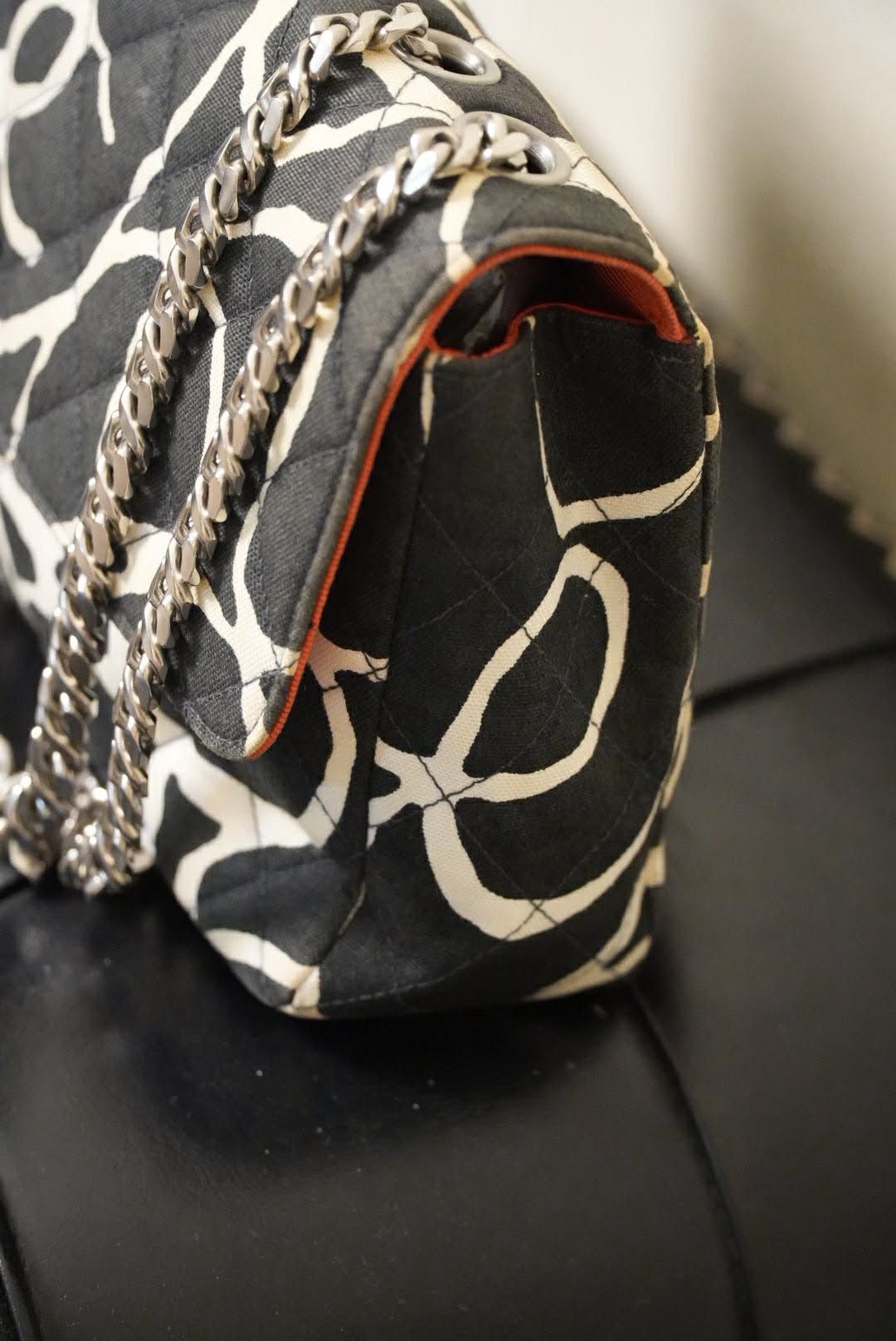 Chanel Chanel Karl Lagerfeld CC Quilted Print Canvas Single Flap Size ONE SIZE - 12 Thumbnail