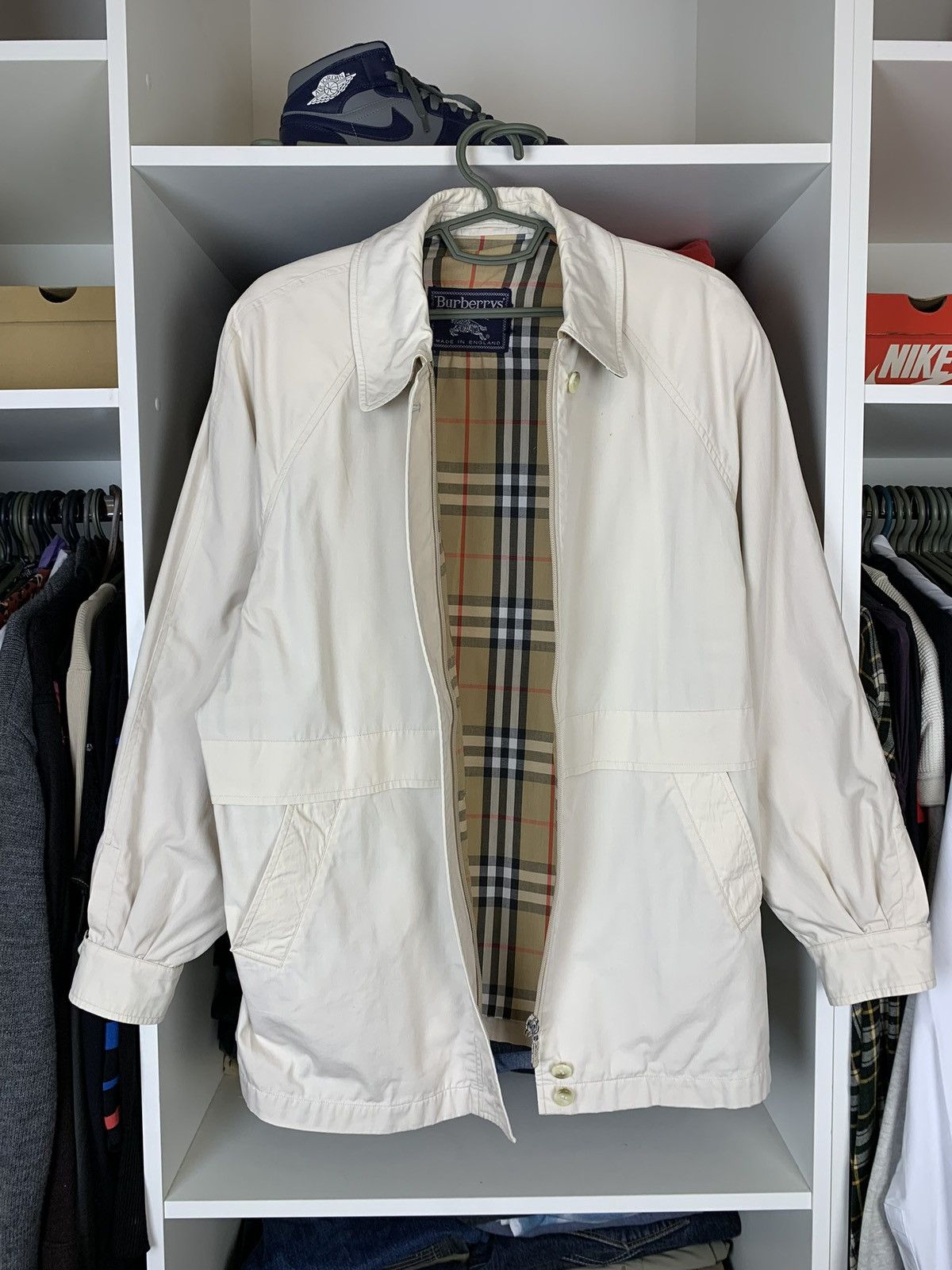Vintage Burberrys Womens Nova Check Jacket Size C6 England