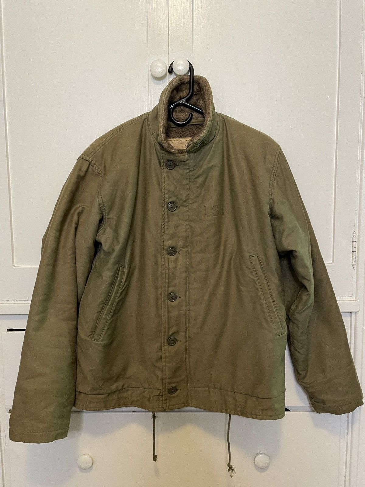 Vintage Vintage Original US Navy Deck Jacket, Alpaca Lined