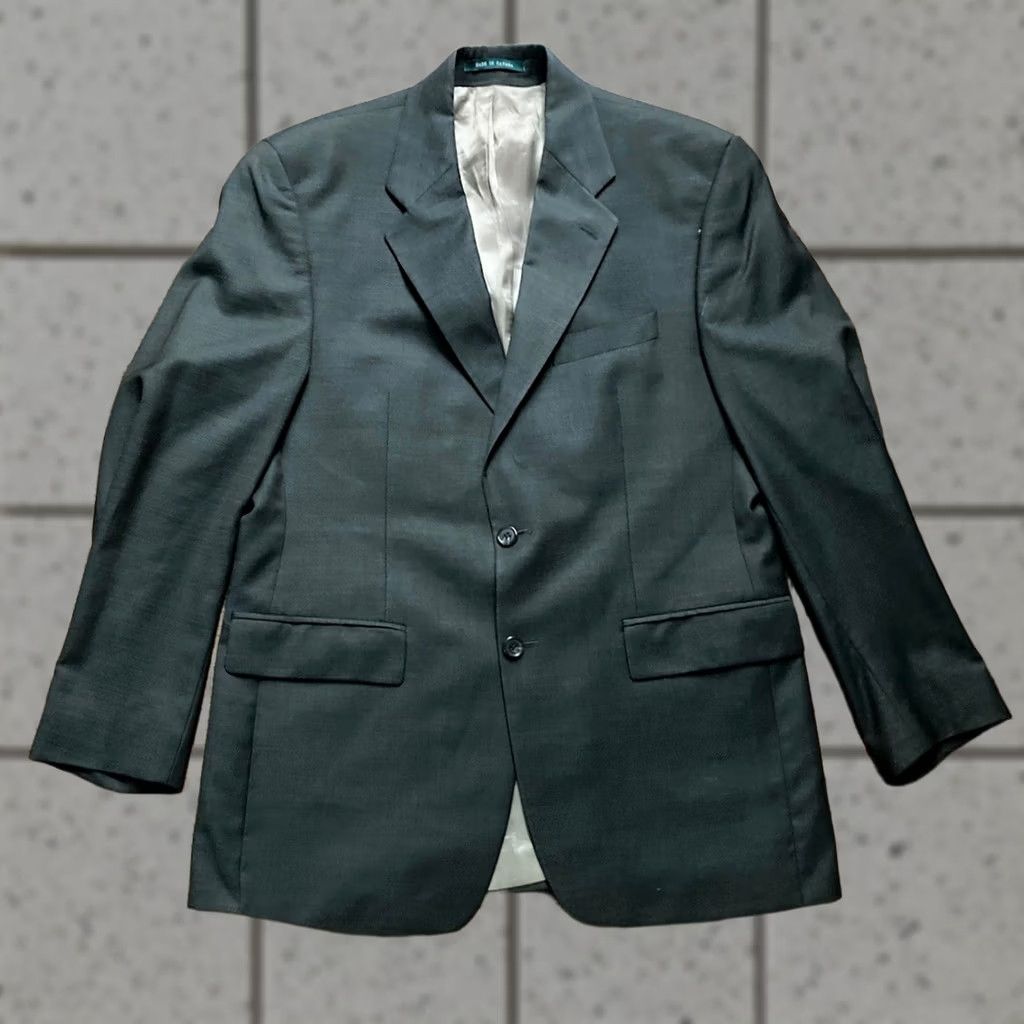 Ralph Lauren Lauren Ralph Lauren Mens Blazer Jacket Gray Wool Cashmere 40R Two Button Size 40R - 1 Thumbnail