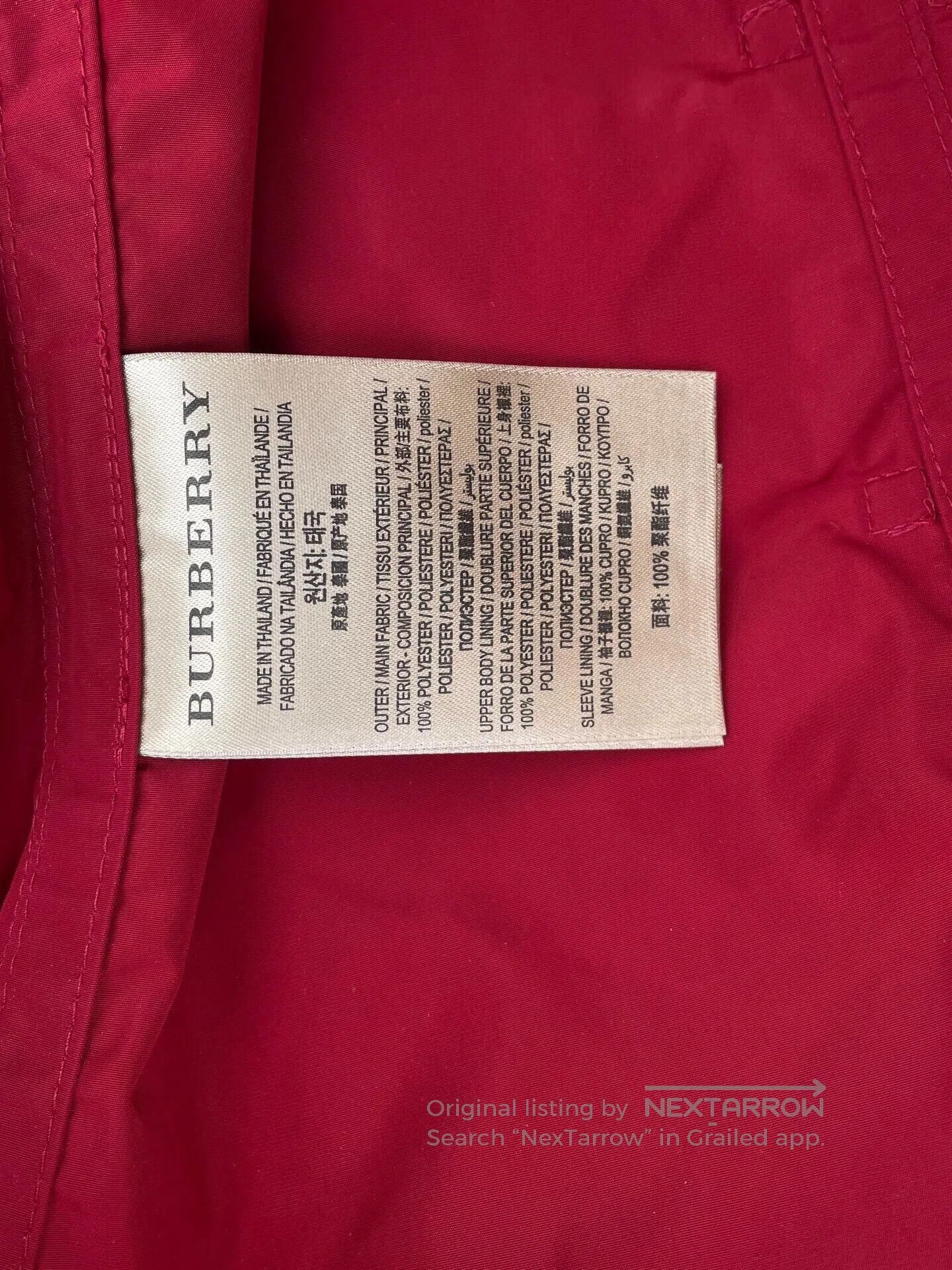 Burberry Burberry Trench Coat in Bright Color. Size XS / US 0-2 / IT 36-38 - 6 Thumbnail
