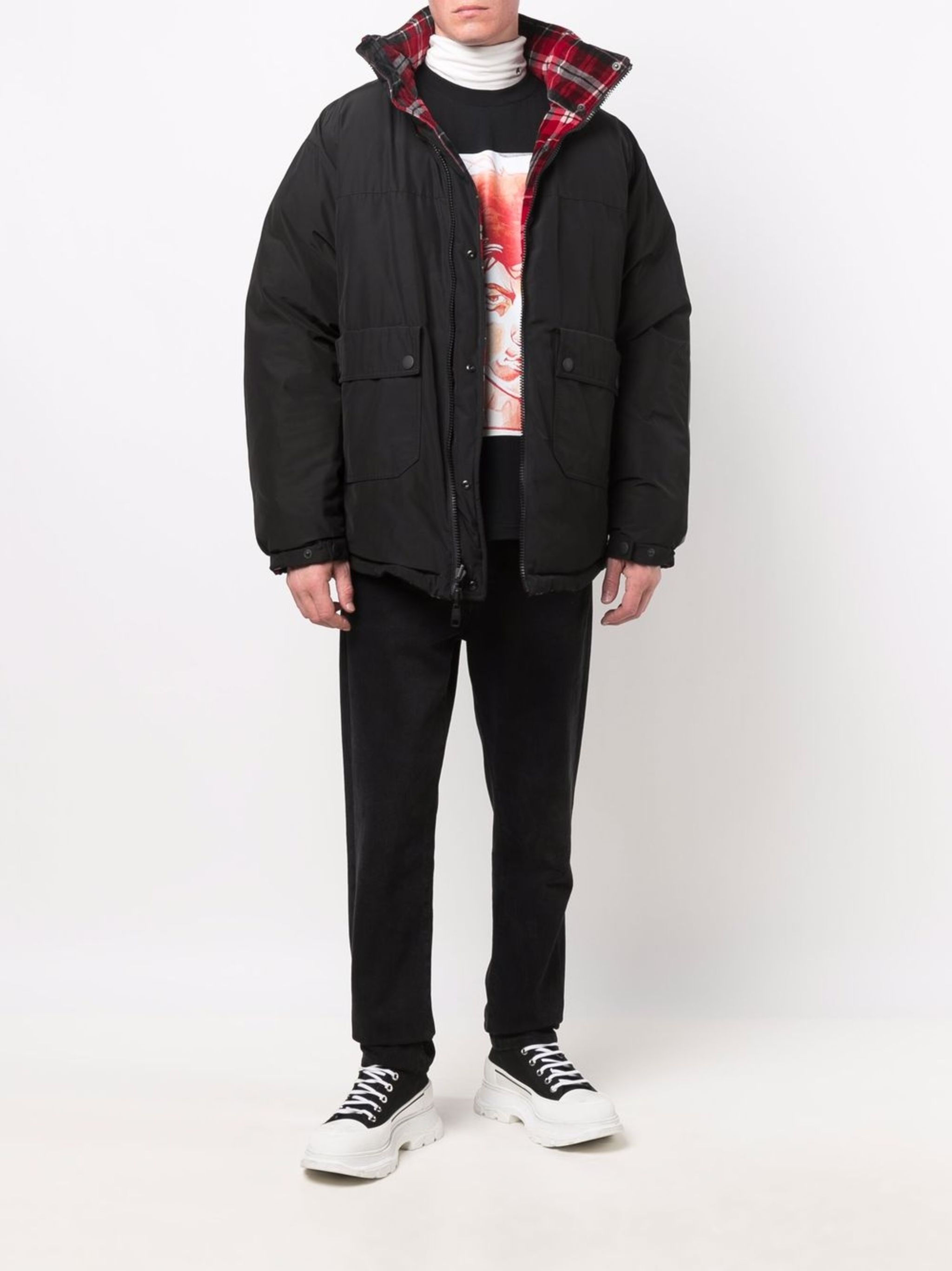 Dolce & Gabbana o1y0125 Turtleneck Jacket in Multicolor Size US S / EU 44-46 / 1 - 6 Thumbnail