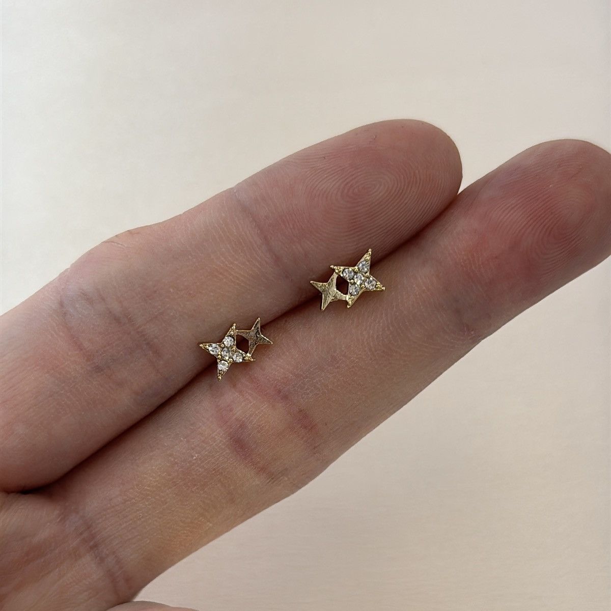 Other Small Tiny CZ Star Stud Earrings for Men Women Size ONE SIZE - 6 Thumbnail
