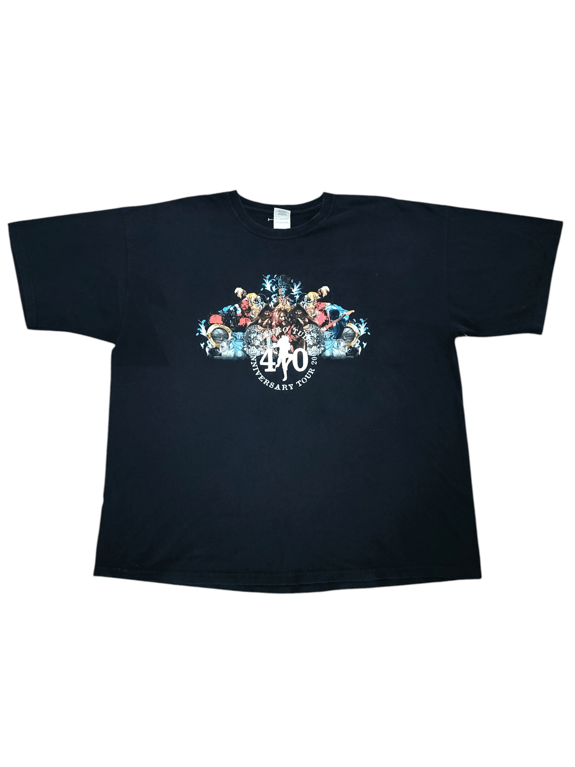 Band Tees VTG Jethro Tull classic rock band 40 years Tour T shirt rare Size US XXL / EU 58 / 5 - 1 Thumbnail