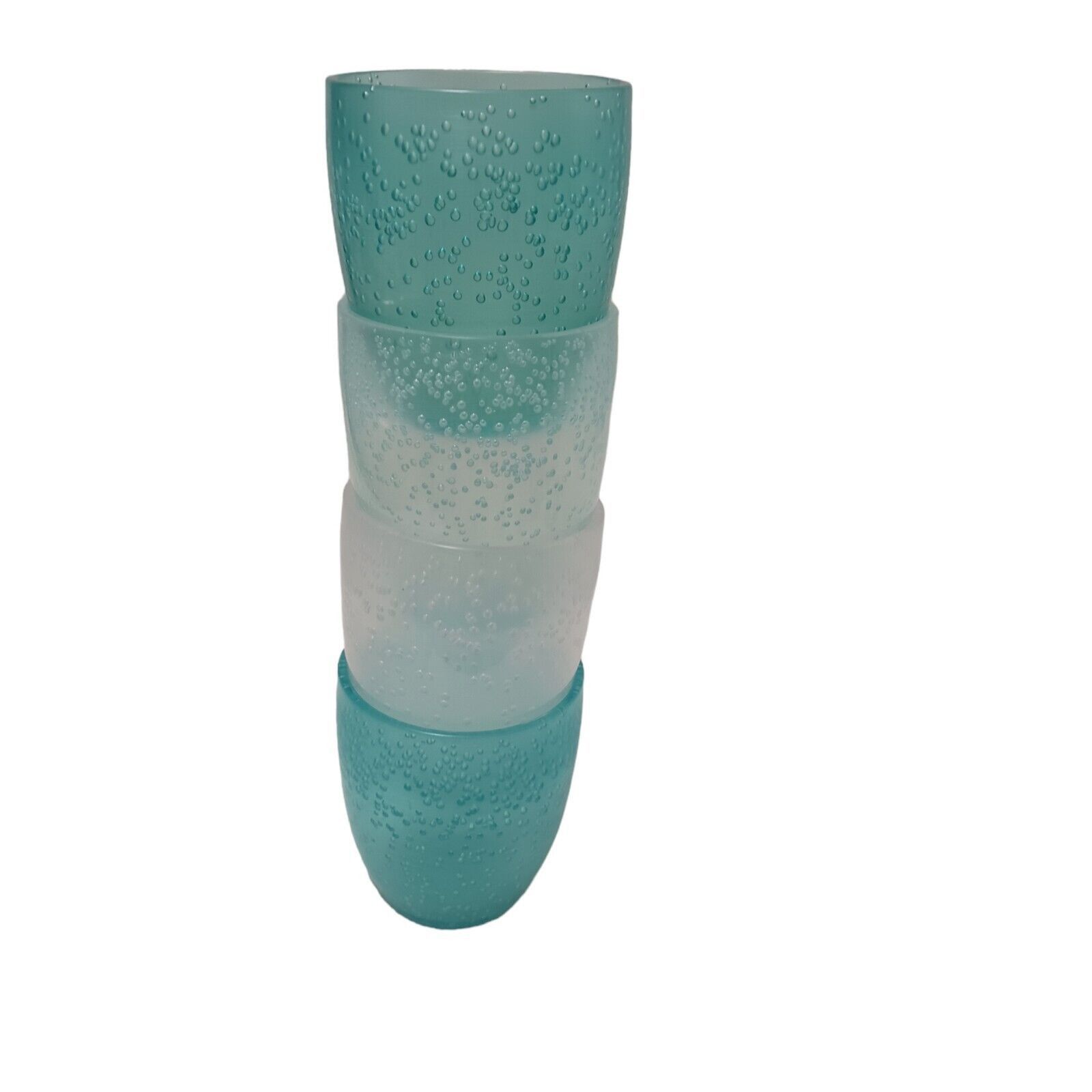 Other 4 Frosted Turquoise Drinking Tumbler BUBBLES Non-Breakable Size ONE SIZE - 13 Thumbnail
