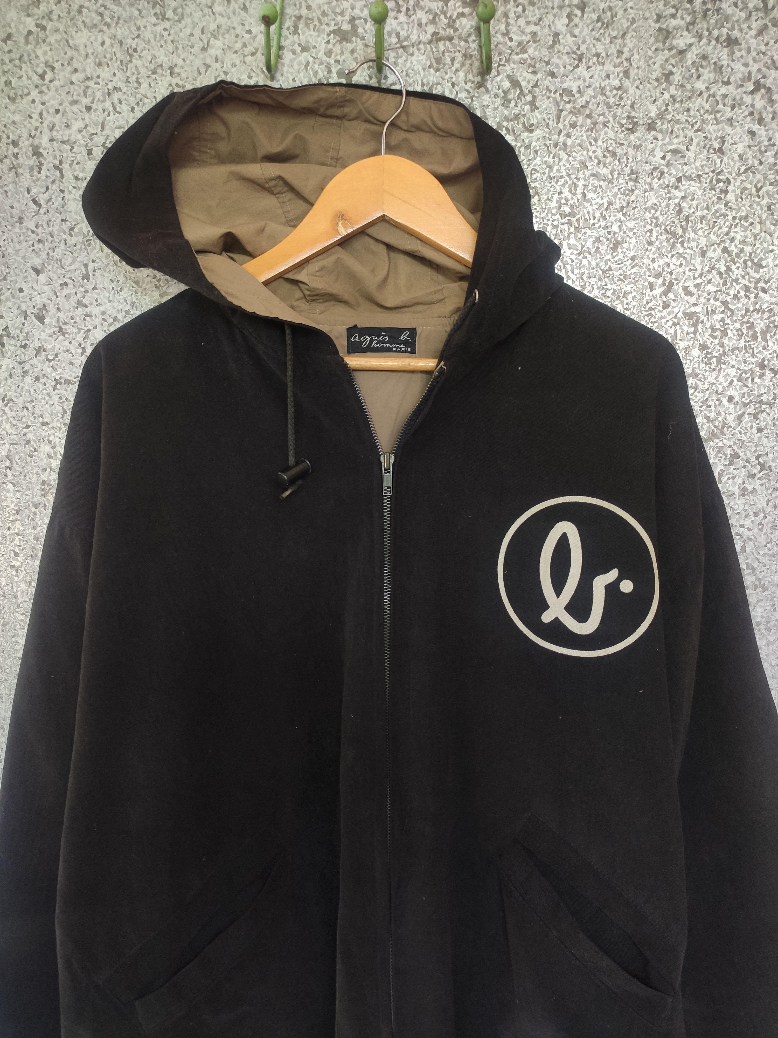 agnes b. 🔥 Vintage Agnes B jacket zipper hoodies big logo oversized Size US L / EU 52-54 / 3 - 5 Thumbnail