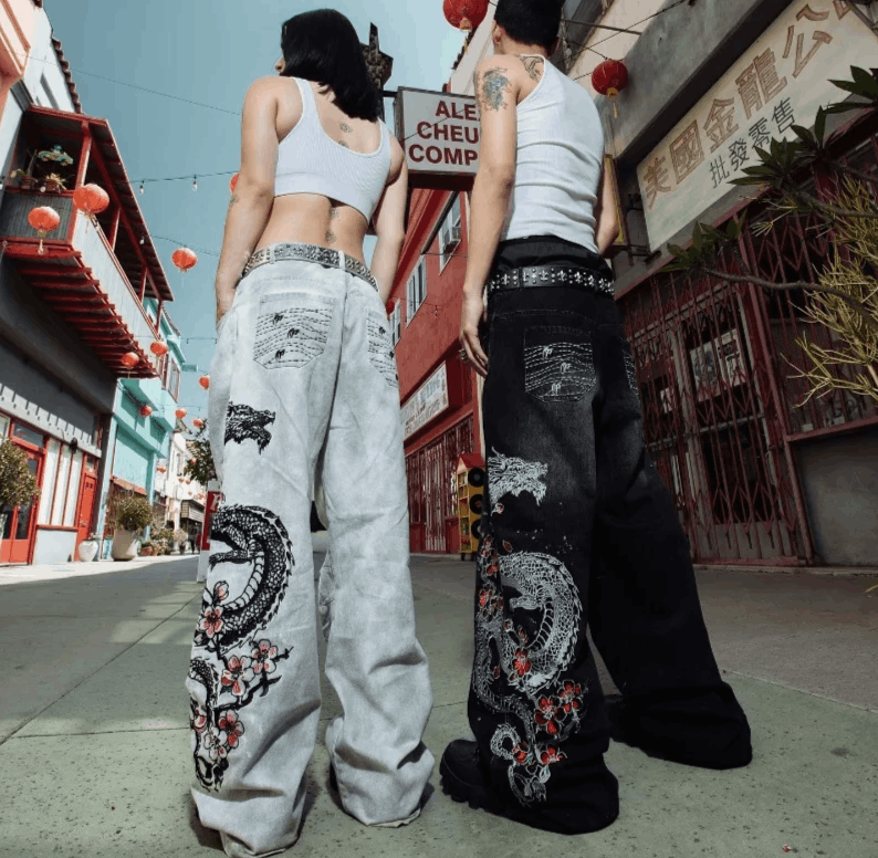 Japanese Brand Street Vintage Hip Hop Oversized Jeans Size US 34 / EU 50 - 3 Thumbnail