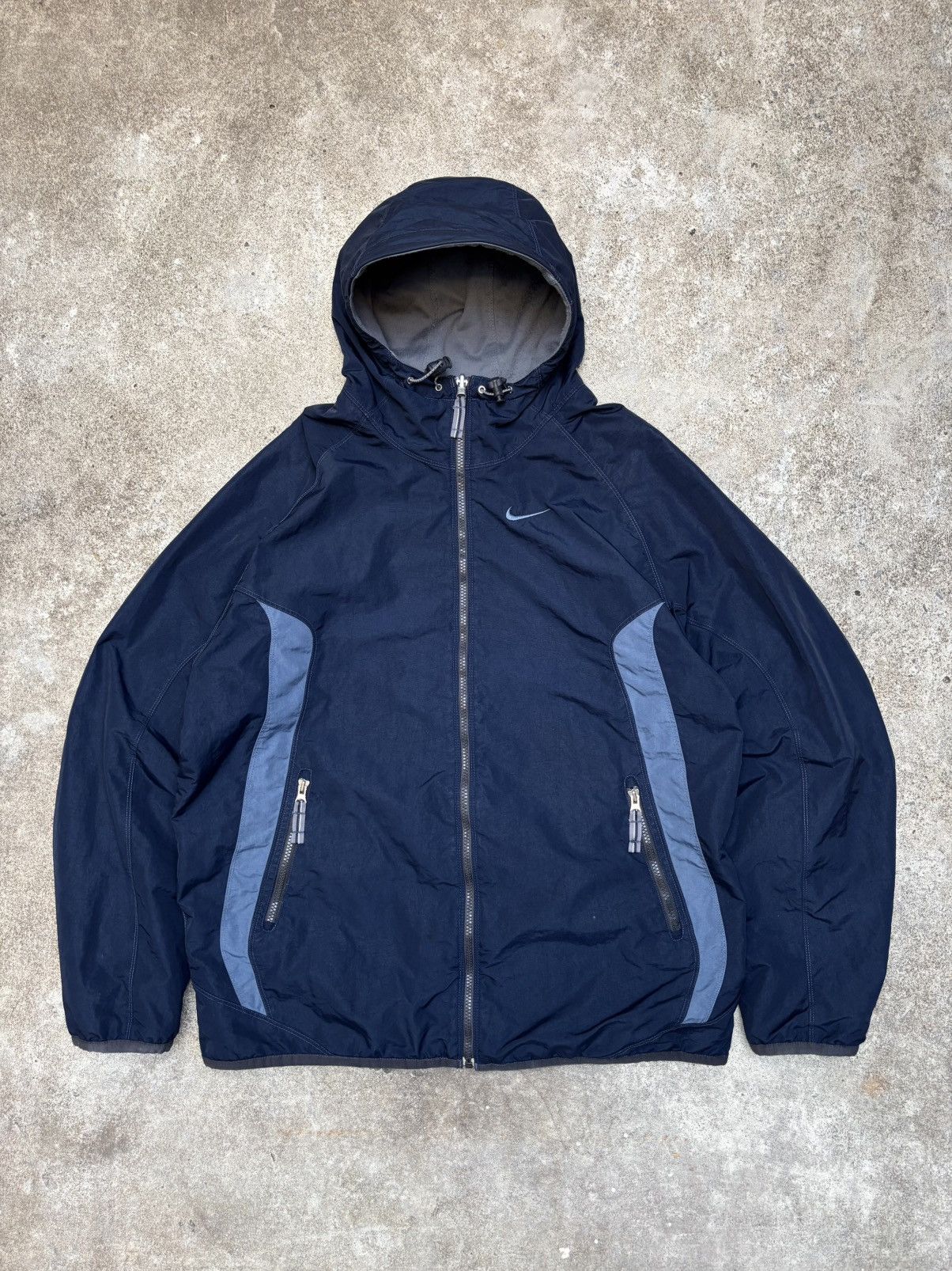 Nike Vintage Nike Windbreaker Zip Jacket Navy Size US L / EU 52-54 / 3 - 1 Thumbnail
