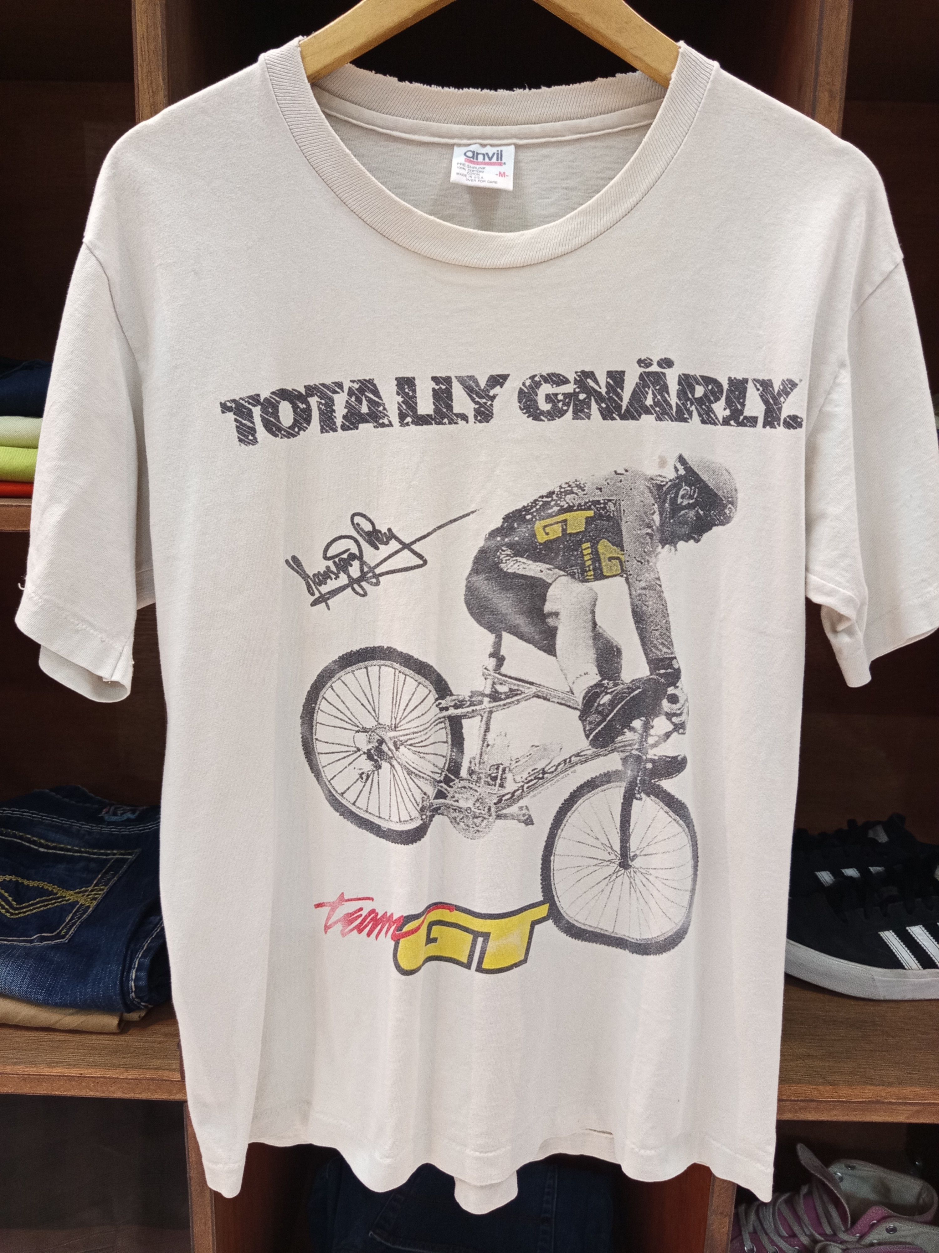 Vintage 1990s Team GT BMX Totally Gnarly T shirt Size US M / EU 48-50 / 2 - 1 Thumbnail