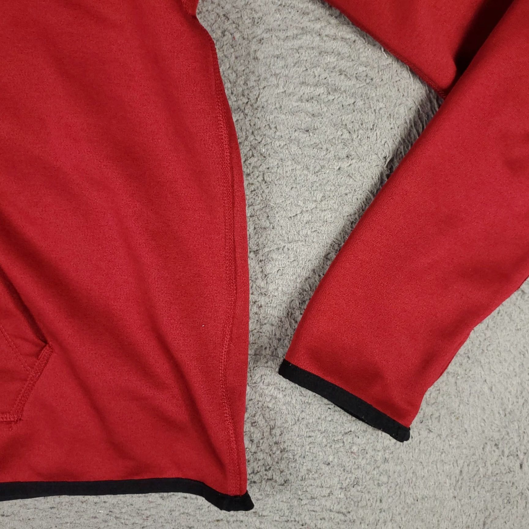 Nike Nike Hoodie L Red Pullover Sweatshirt Logo Knit 100% Polyester All Seasons Hooded Baseball Golf Womens Size L / US 10 / IT 46 - 5 Thumbnail