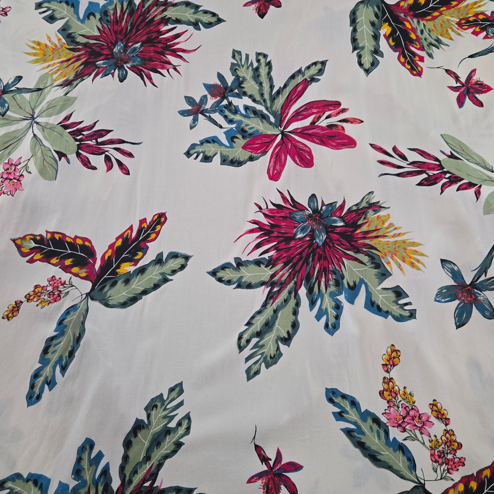 Other Tropical Floral Kimono Cardigan Open Front Boho One Size Size ONE SIZE - 7 Thumbnail