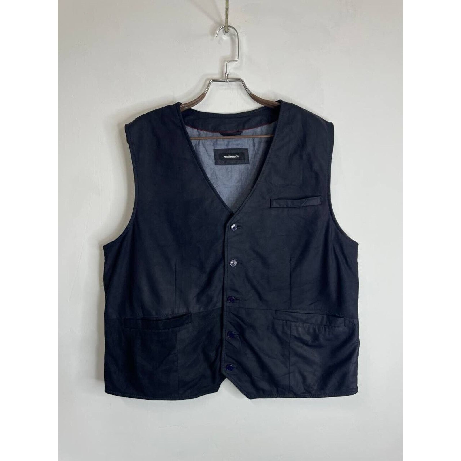 Vintage Vintage Walbusch Leather Vest Size L Classic Style Size US L / EU 52-54 / 3 - 1 Thumbnail
