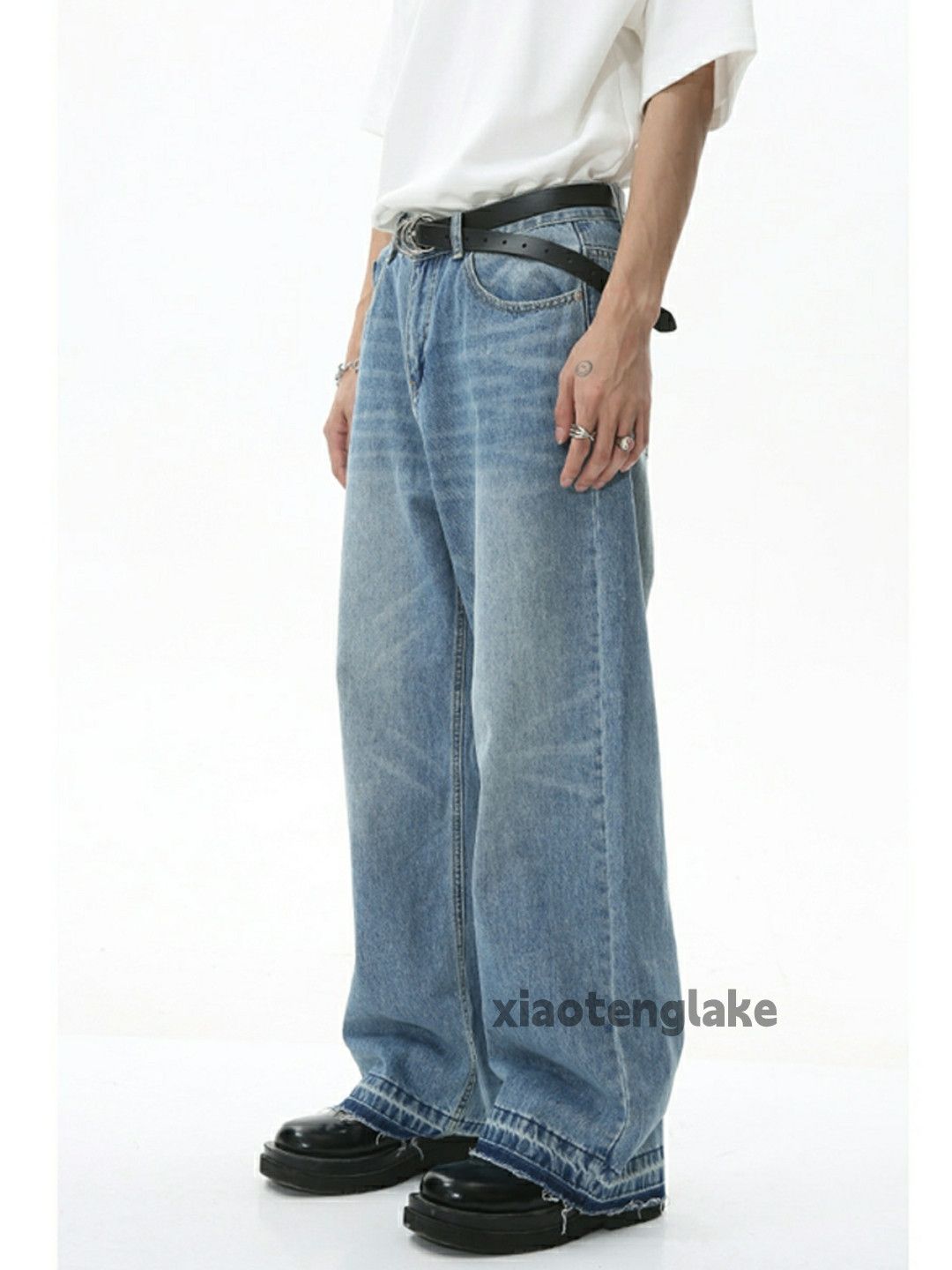 Jean × Vintage washed faded cleanfit yuppie loose baggy jeans Size US 32 / EU 48 - 7 Thumbnail