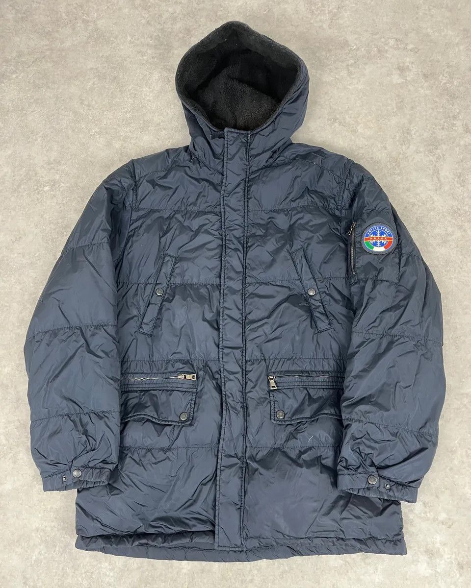Prada AW2006 Prada Navy Fur Collar Heavy Puffer Jacket Size US L / EU 52-54 / 3 - 1 Thumbnail