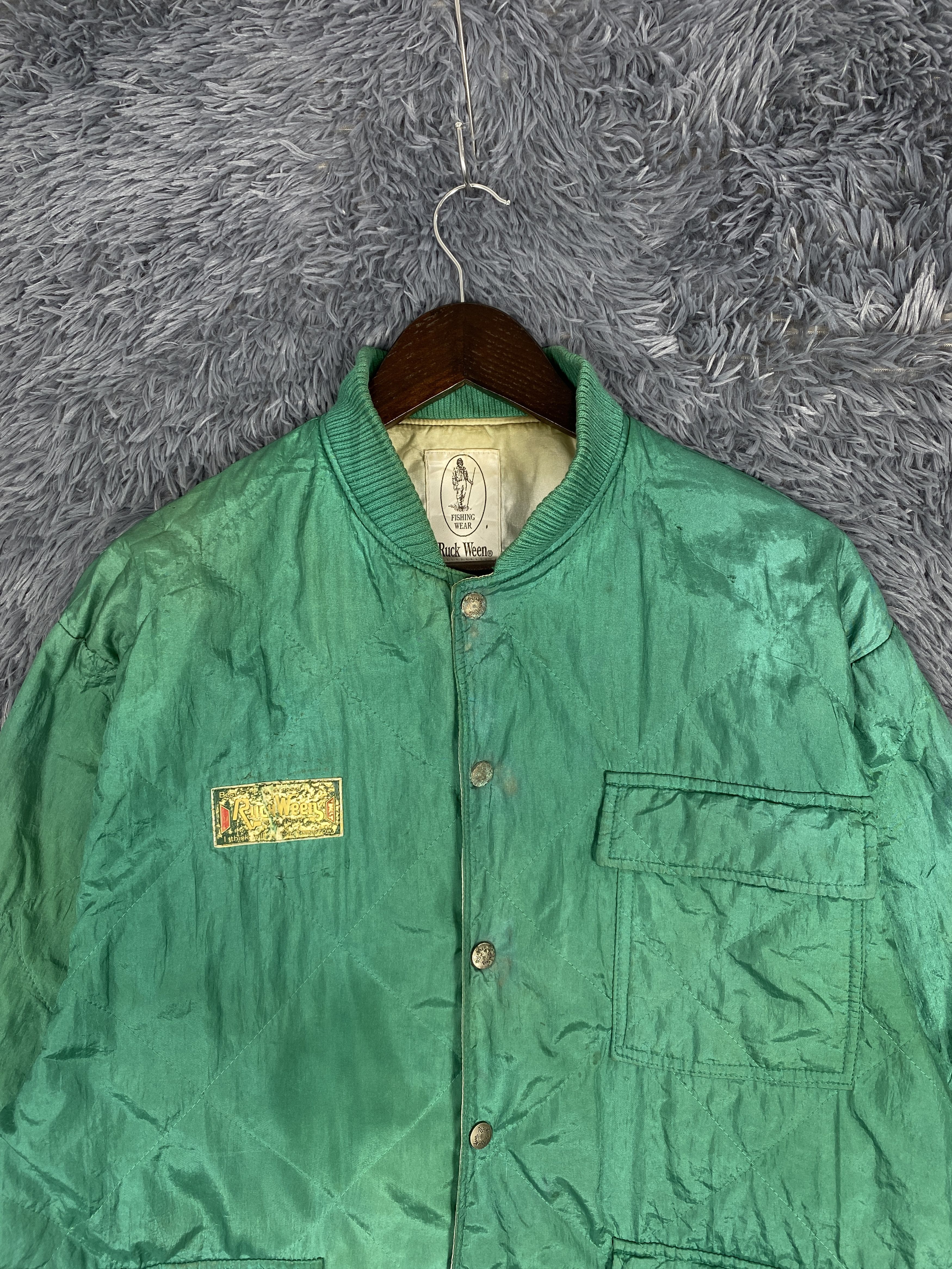 Japanese Brand Vintage Ruck Ween Button Up Fishing Nylon Jacket Size US S / EU 44-46 / 1 - 2 Thumbnail