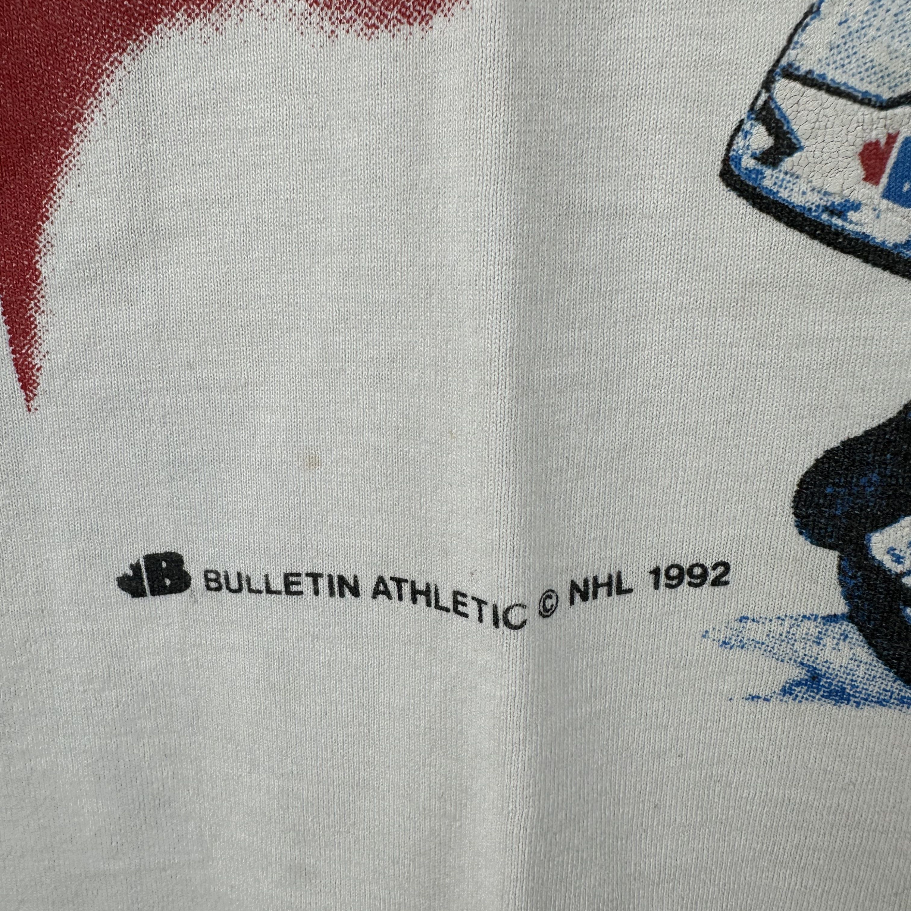 Vintage 1992 Chicago Blackhawks NHL Bulletin Athletic AOP T-Shirt Size US XL / EU 56 / 4 - 5 Thumbnail