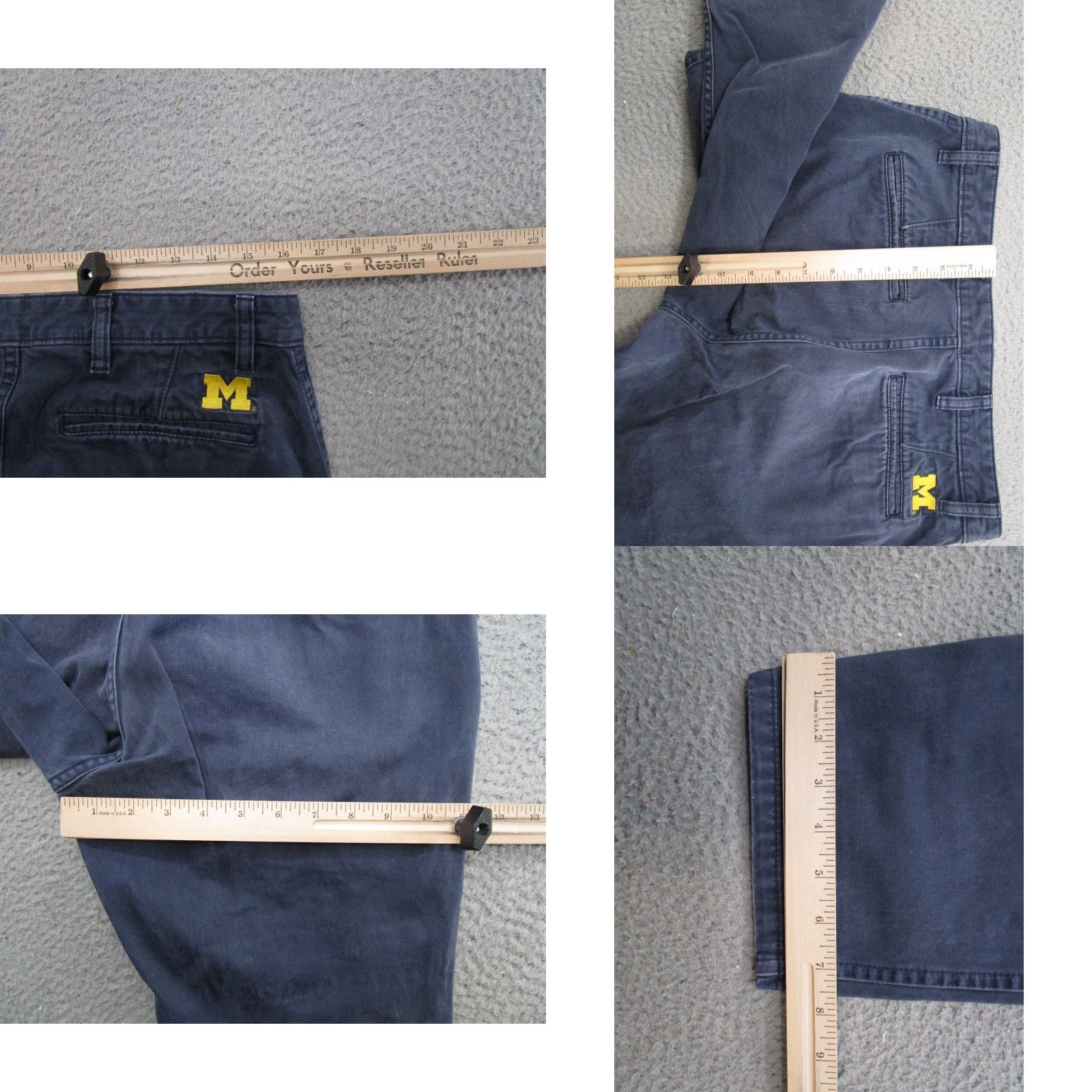 Dockers VTG Dockers Navy Blue University of Michigan Wolverines Pants 32x30 Cotton Khakis Size US 32 / EU 48 - 8 Thumbnail