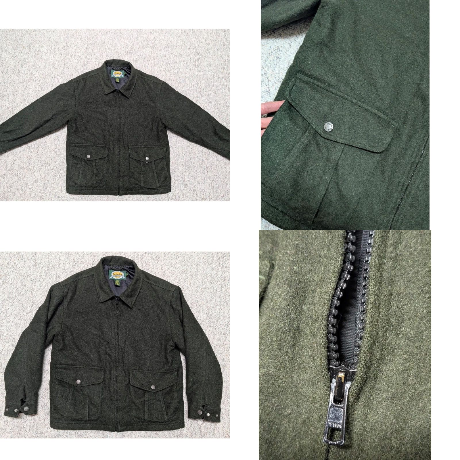 Vintage VINTAGE Cabela's Wool Blend Alpaca Coat Men L Green Coat Size US L / EU 52-54 / 3 - 8 Thumbnail