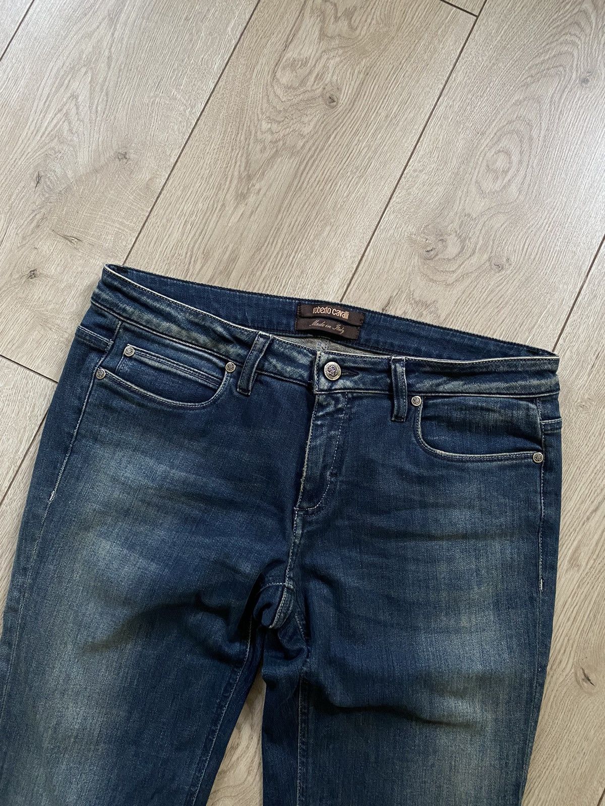 Roberto Cavalli Vintage Roberto Cavalli Flare Stud Jeans Made in Italy Size 32" / US 10 / IT 46 - 2 Thumbnail