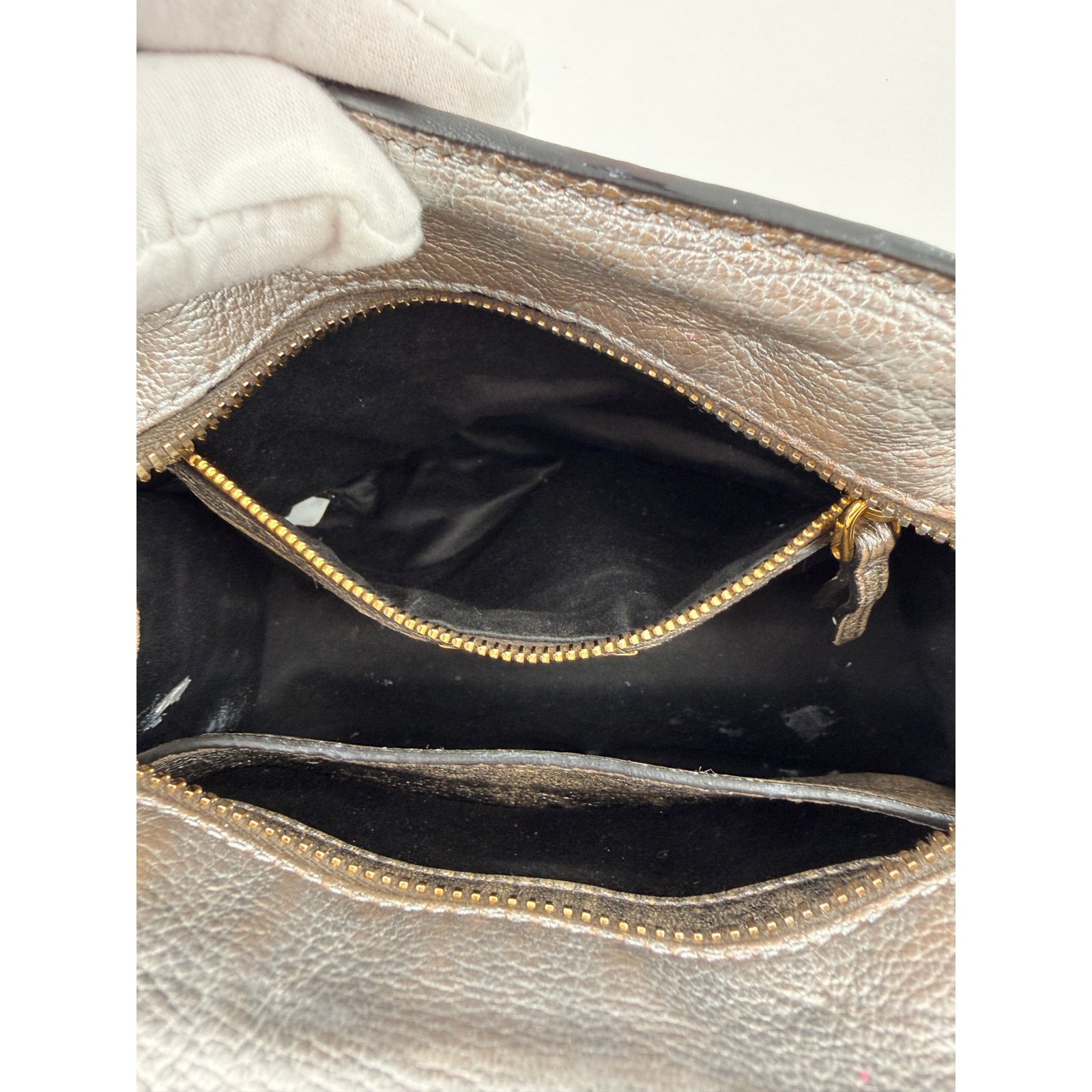 Miu Miu Miu Miu Silver Small Madras Bow-Embellished Tote Size ONE SIZE - 13 Thumbnail