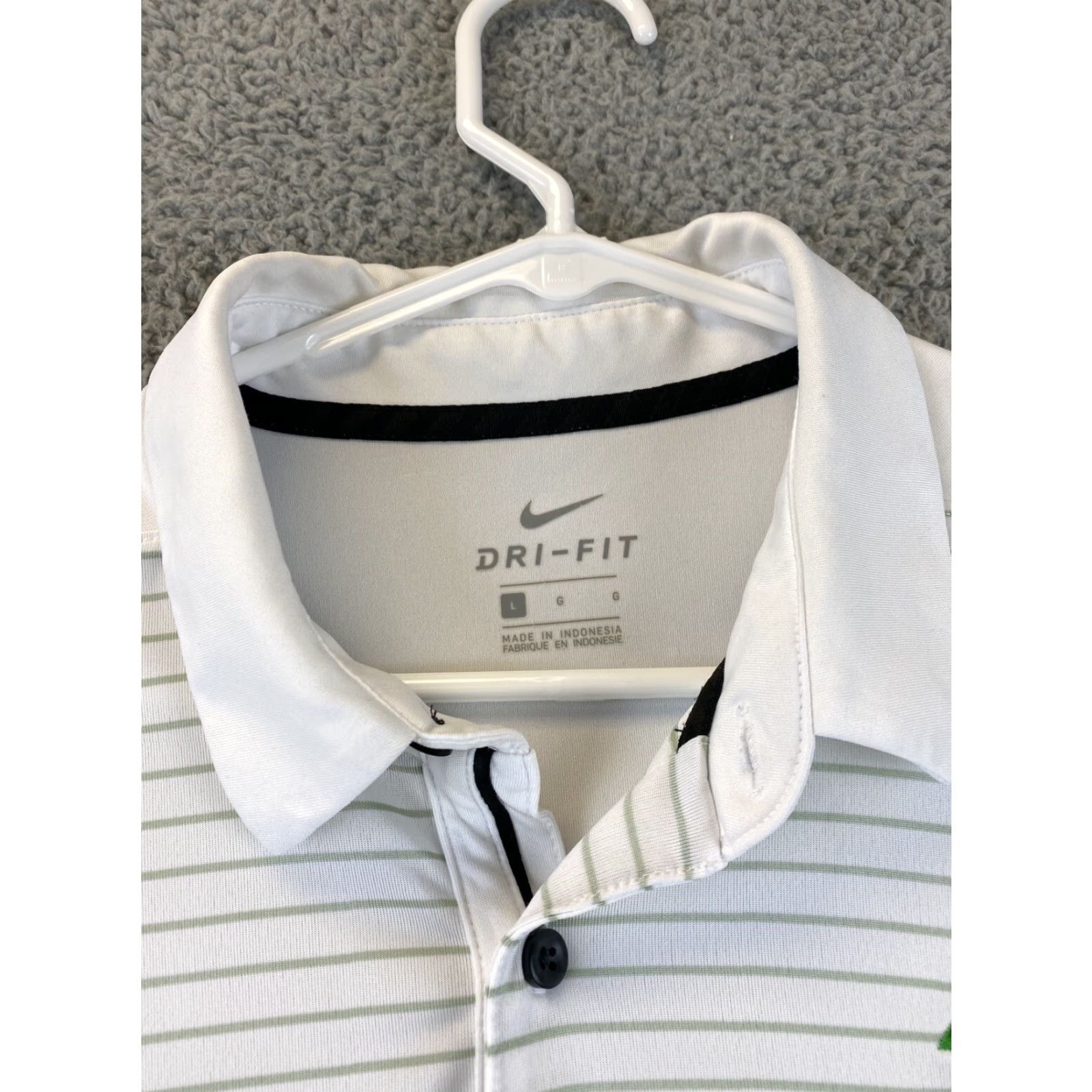 Under Armour UNDER ARMOUR Tech Golf Polo Shirt Men's Large White Gray Size US L / EU 52-54 / 3 - 4 Thumbnail