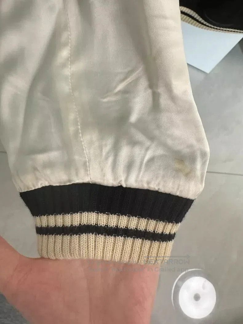 Saint Laurent Paris Saint Laurent Vampire Silk Bomber Jacket. Size XS / US 0-2 / IT 36-38 - 5 Thumbnail